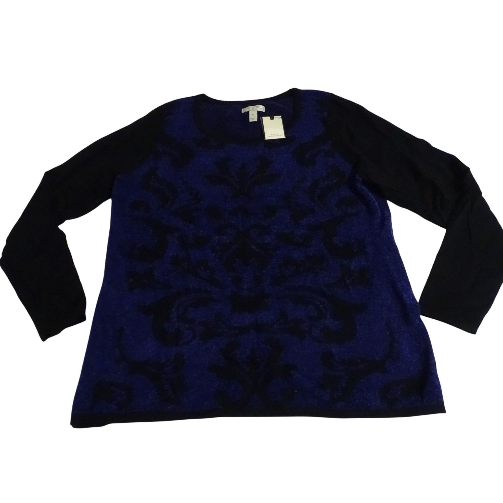 Other Dana Buchman Purple Black Knit Pullover Sweater Size XL Size XL / US 12-14 / IT 48-50 - 1 Thumbnail