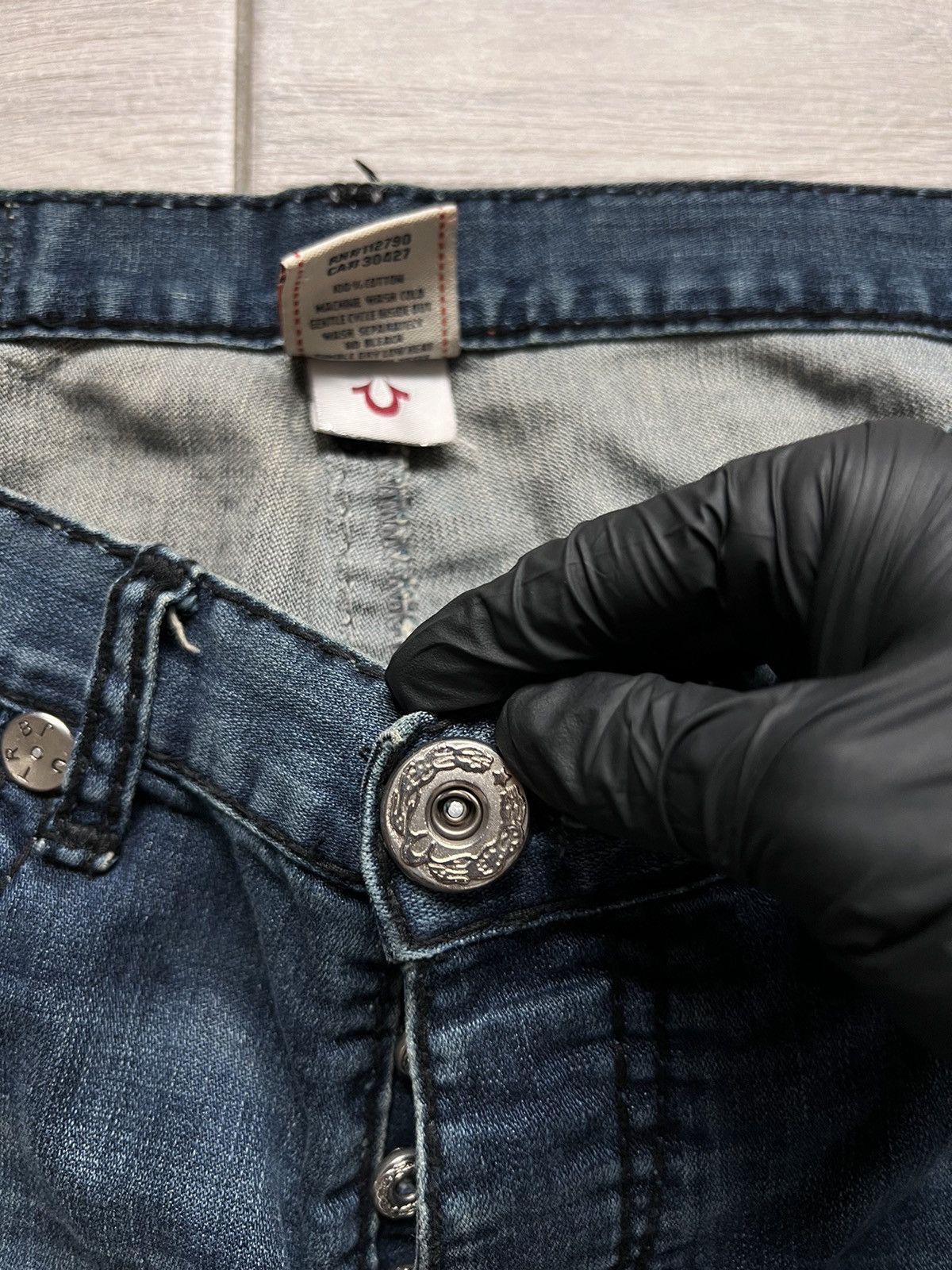 True Religion Vintage Y2K True Religion Baggy Denim Jeans Ricky Size US 34 / EU 50 - 12 Thumbnail