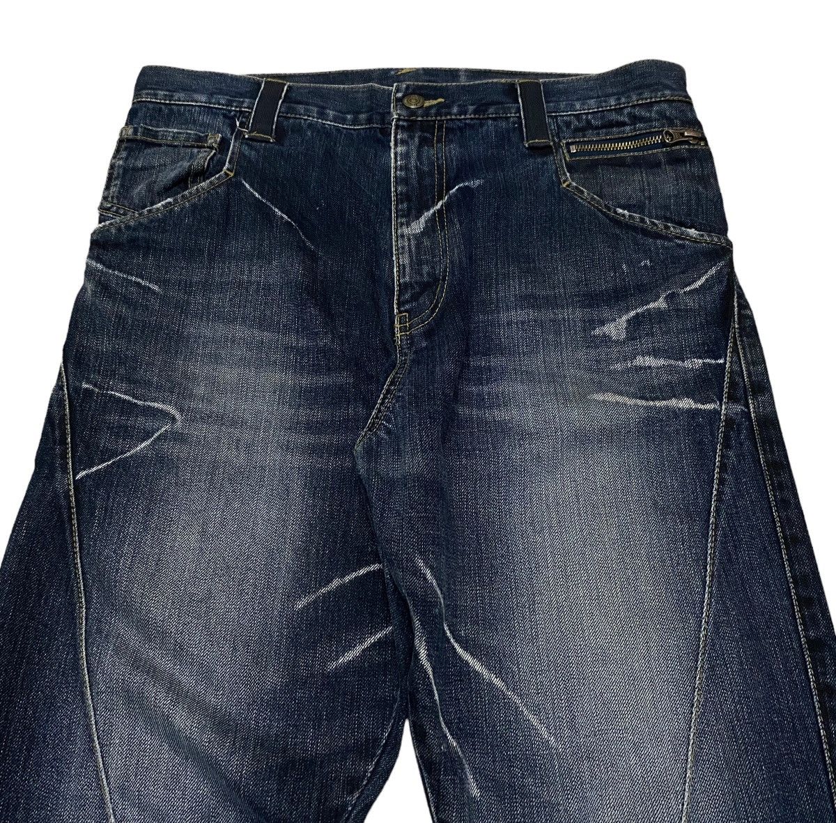 If Six Was Nine × PPFM Very Rare Design Vintage Brand PPFM Tactical Jeans 1990s Size US 34 / EU 50 - 3 Thumbnail