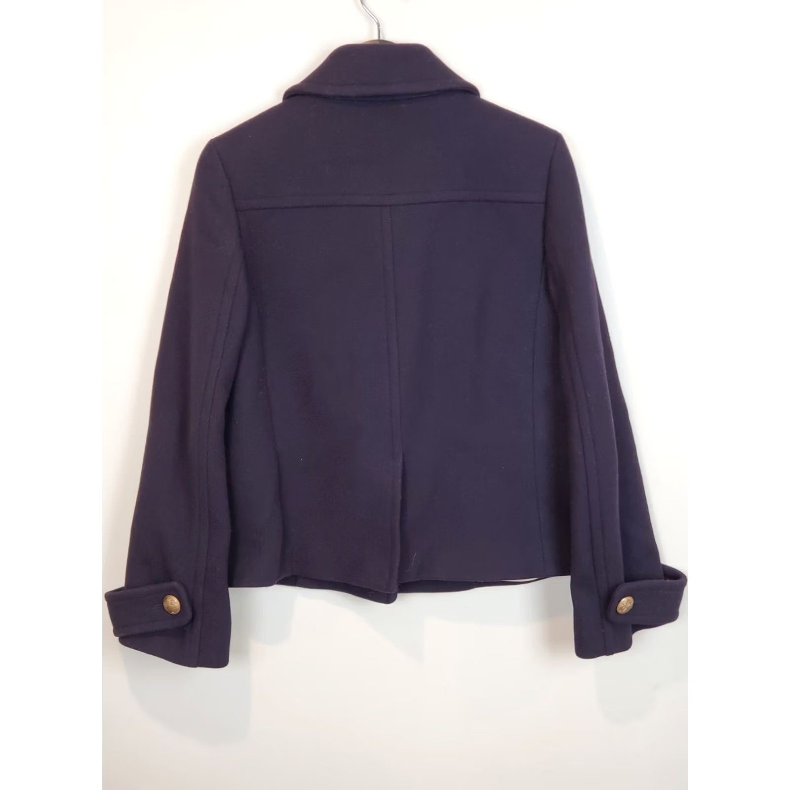 J.Crew VINTAGE J.Crew Stadium Cloth Winnie Jacket Peacoat Navy Wool Women's Size 6 Size M / US 6-8 / IT 42-44 - 3 Thumbnail