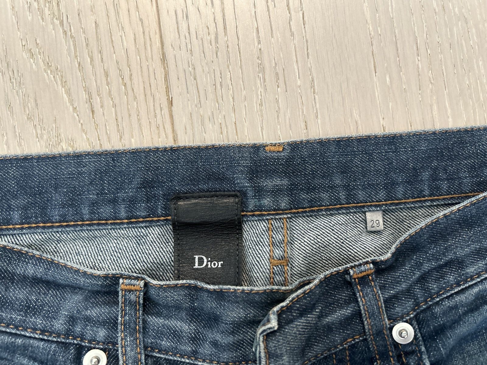 Dior DIOR HOMME FW07 'Navigate' Raw Denim Jeans Size US 29 - 2 Thumbnail