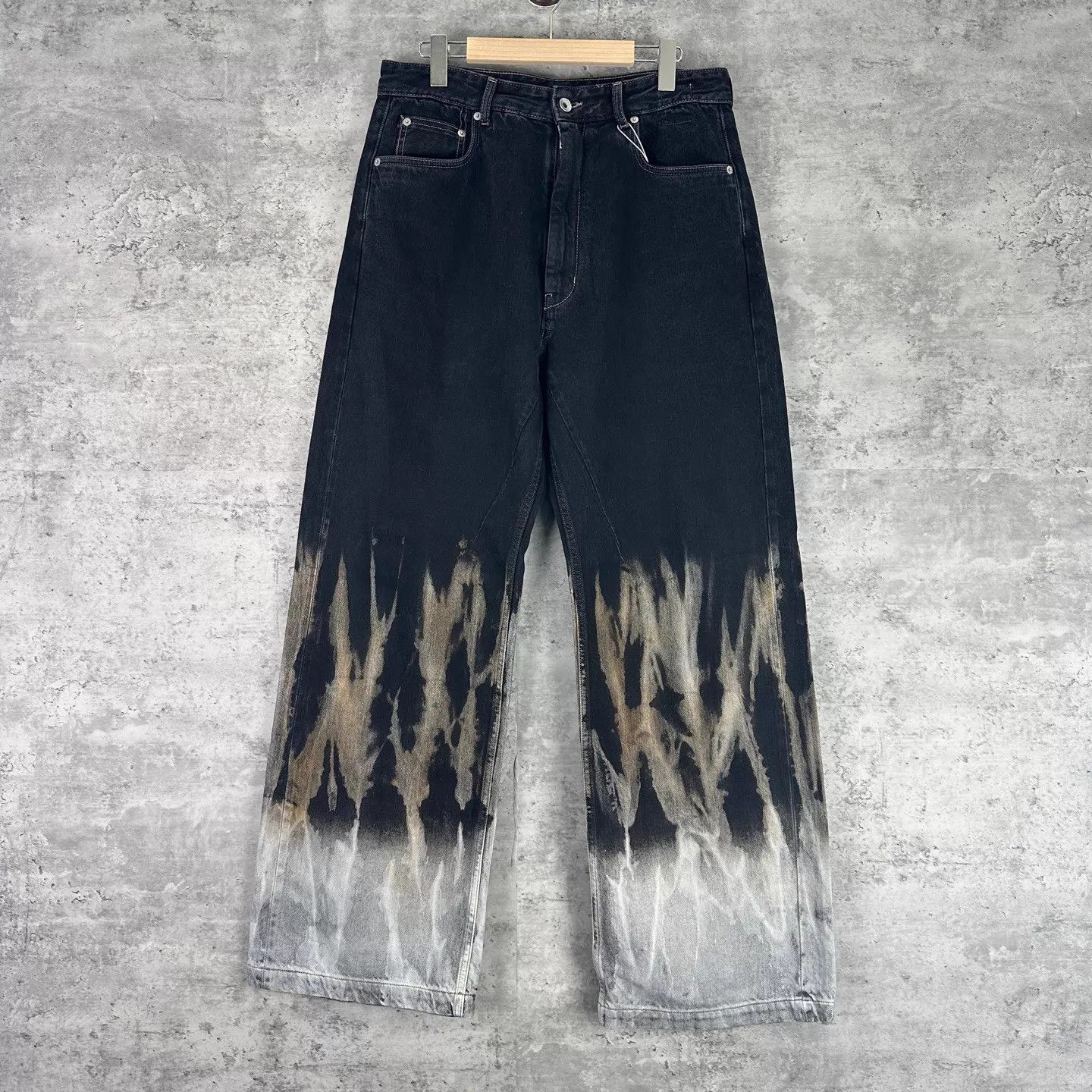 Rick Owens Rick Owens geth flame gradient straight jeans 31 99 New Size US 31 - 1 Thumbnail