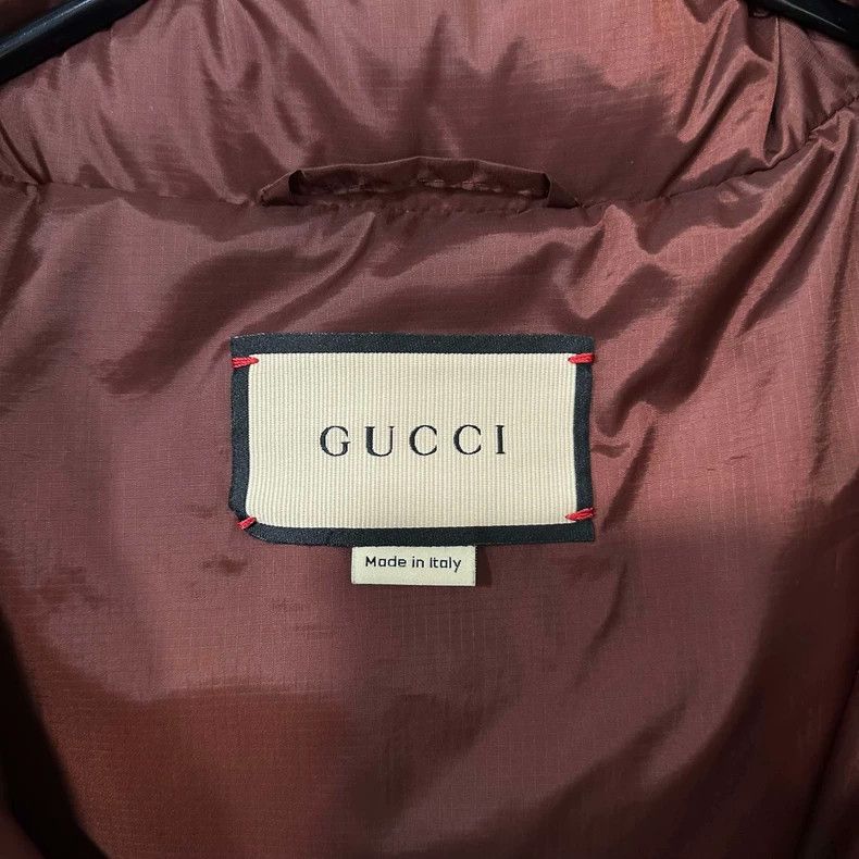 Gucci Gucci Logo burgundy goose down jacket 2502-Nextarrow Size US M / EU 48-50 / 2 - 5 Thumbnail
