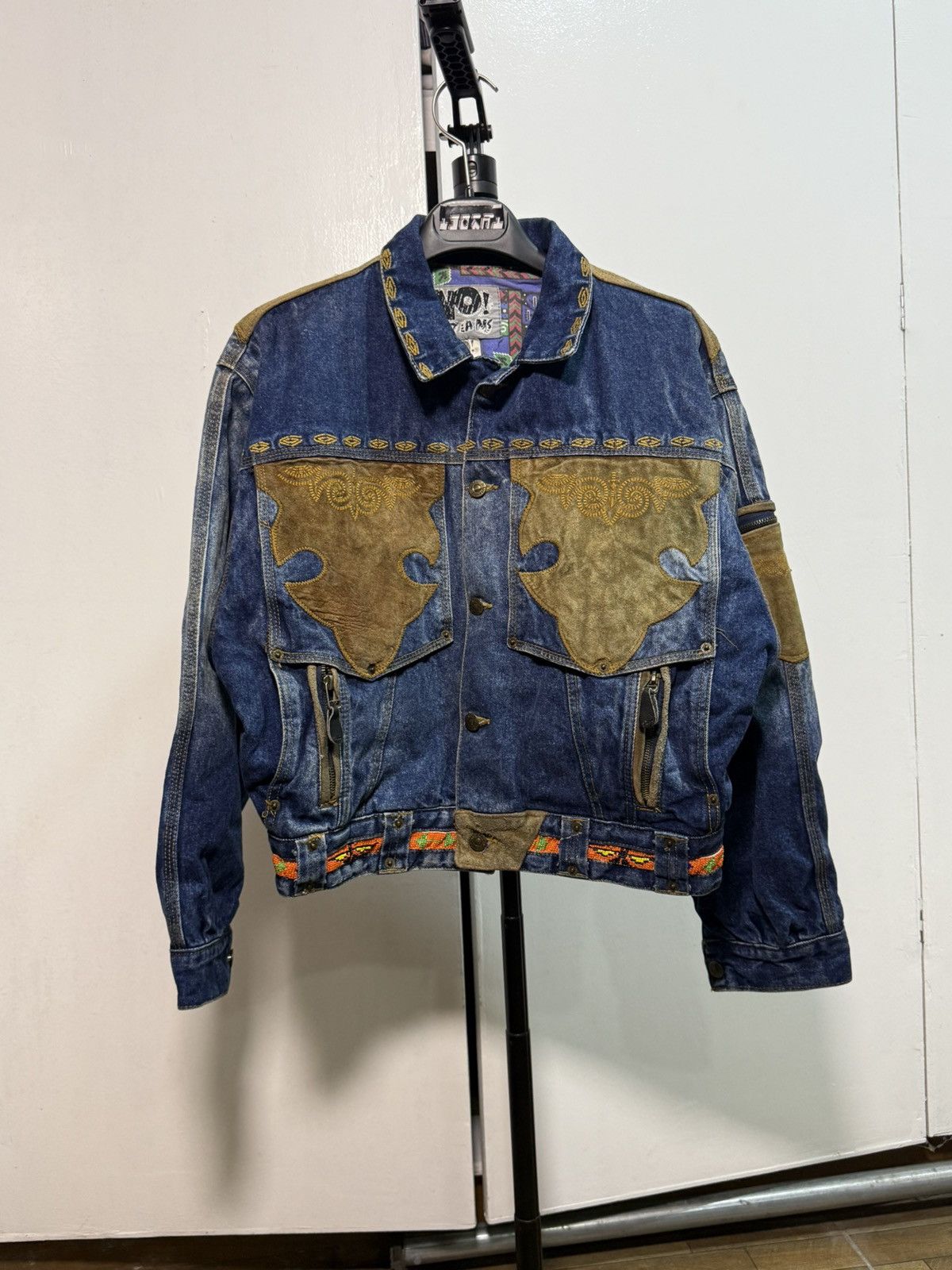 Other Vintage No! Jeans western denim jacket 80s/90s Size US L / EU 52-54 / 3 - 1 Thumbnail