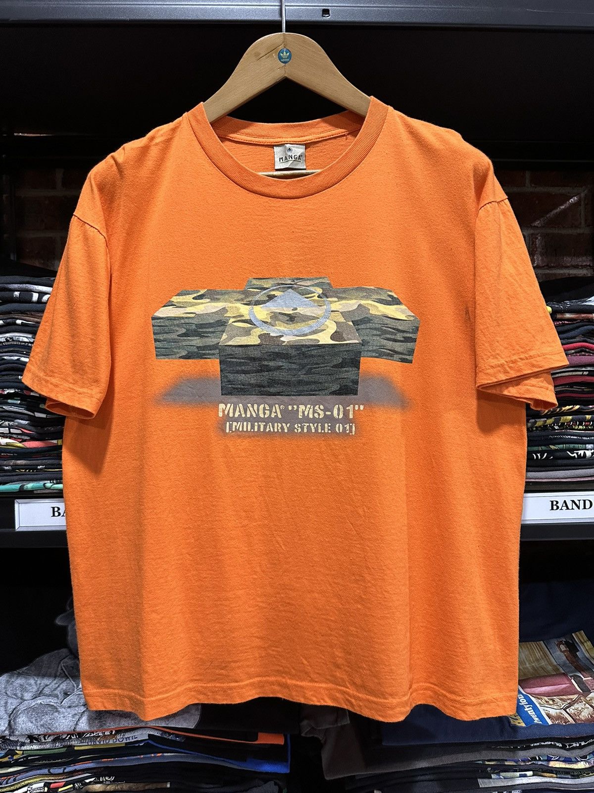 Anime × Optic Gaming × Vintage Vintage Manga Ms-01 Gundam Military Style Tee Size US L / EU 52-54 / 3 - 1 Thumbnail