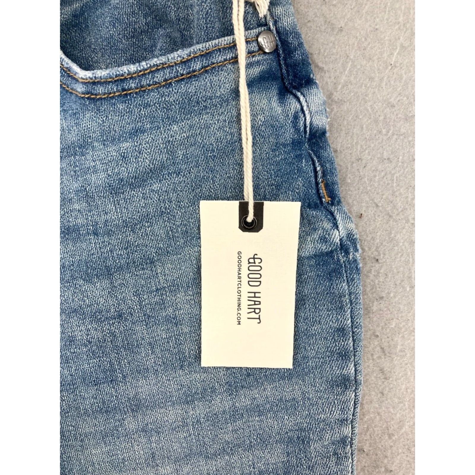 Vintage Good Hart Jeans Womens 0 high Rise Slit Flare NWT Size 25" / US 0 / IT 36 - 7 Thumbnail