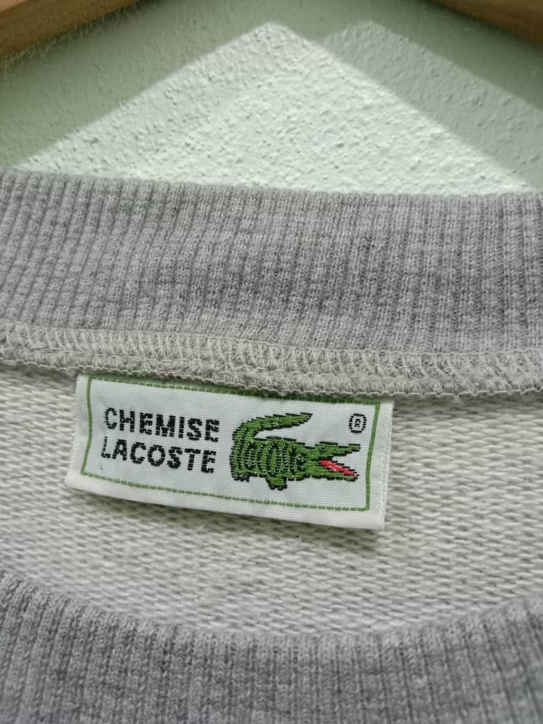 Lacoste VINTAGE LACOSTE SWEATSHIRTS BIG LOGO Size US L / EU 52-54 / 3 - 6 Thumbnail