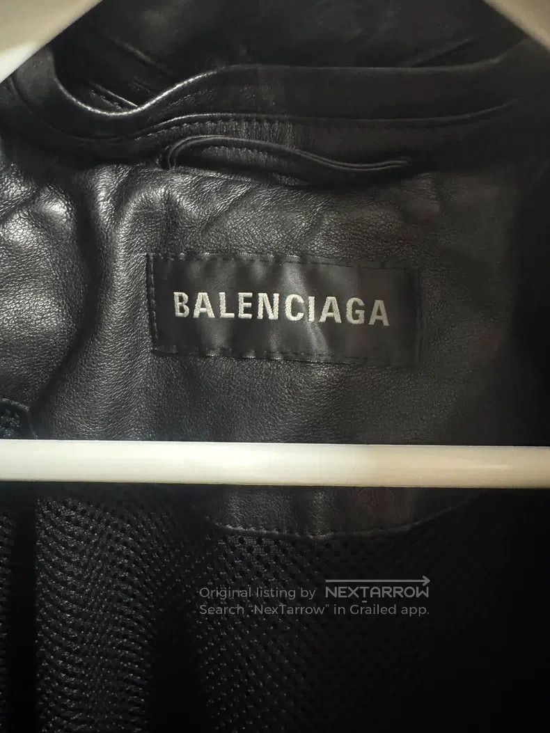 Balenciaga Balenciaga Black Leather Jacket Size US M / EU 48-50 / 2 - 4 Thumbnail