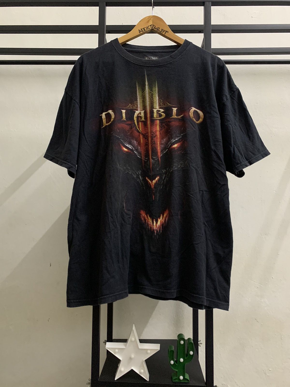 Vintage 🔥HOT🔥 VINTAGE JINX DIABLO III GRAPHIC PRINT TEE Size US XL / EU 56 / 4 - 1 Thumbnail