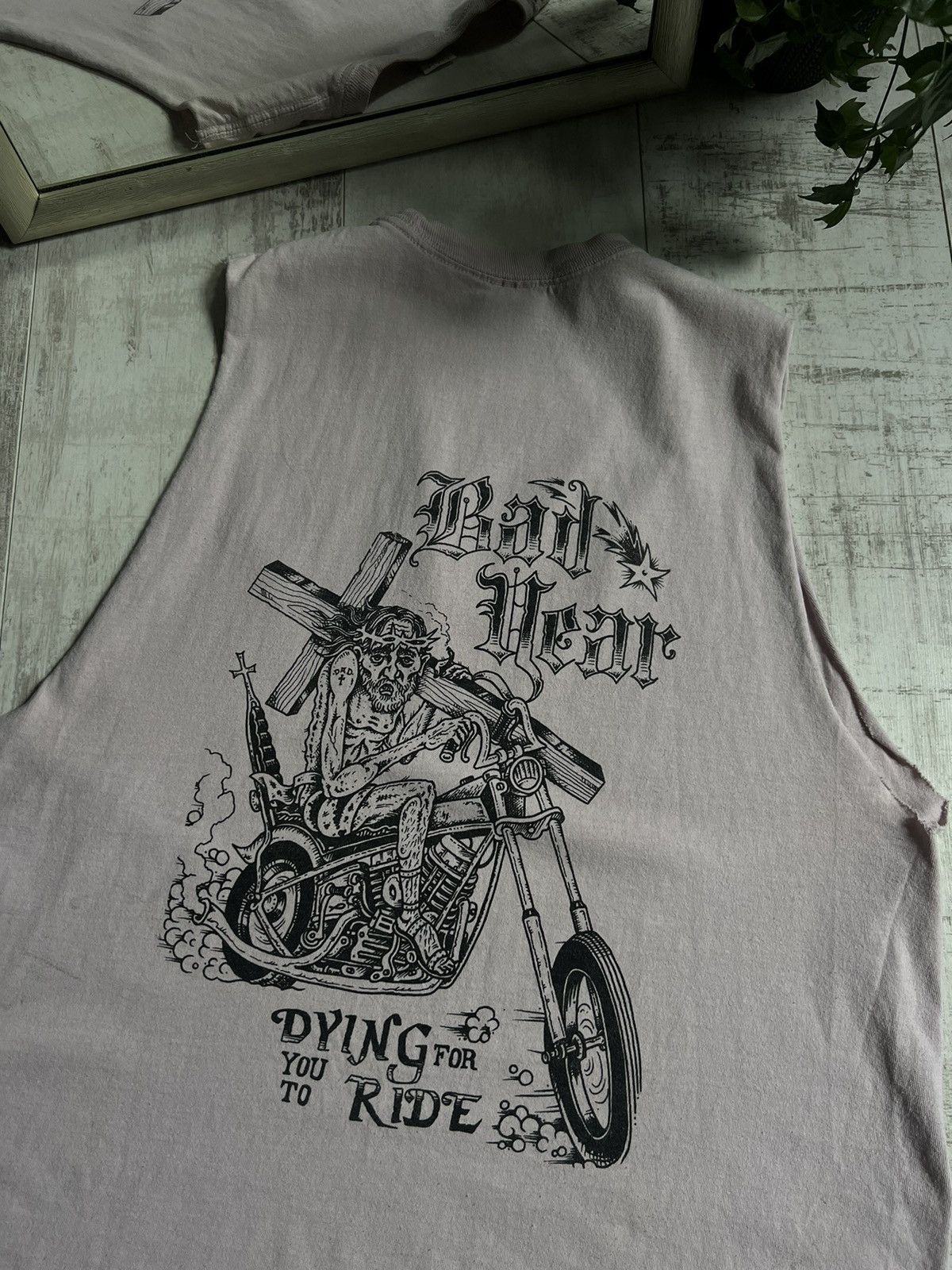 Vintage Vintage Bad Hear 00’s Jesus Shirt Tank Top Religion Ride Size US L / EU 52-54 / 3 - 4 Thumbnail
