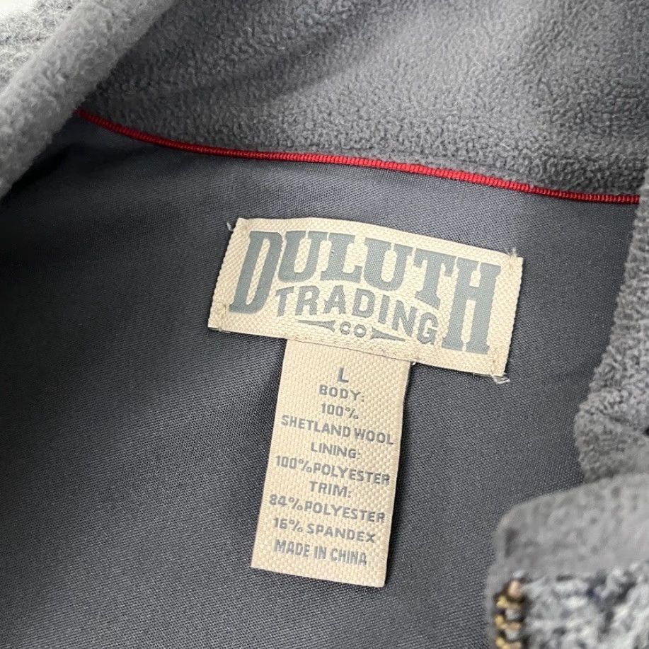 Vintage Duluth Trading Jacket Men L Gray Shetland Wool Quilted Shoulder Shooting Sweater Jacket Size US L / EU 52-54 / 3 - 2 Thumbnail