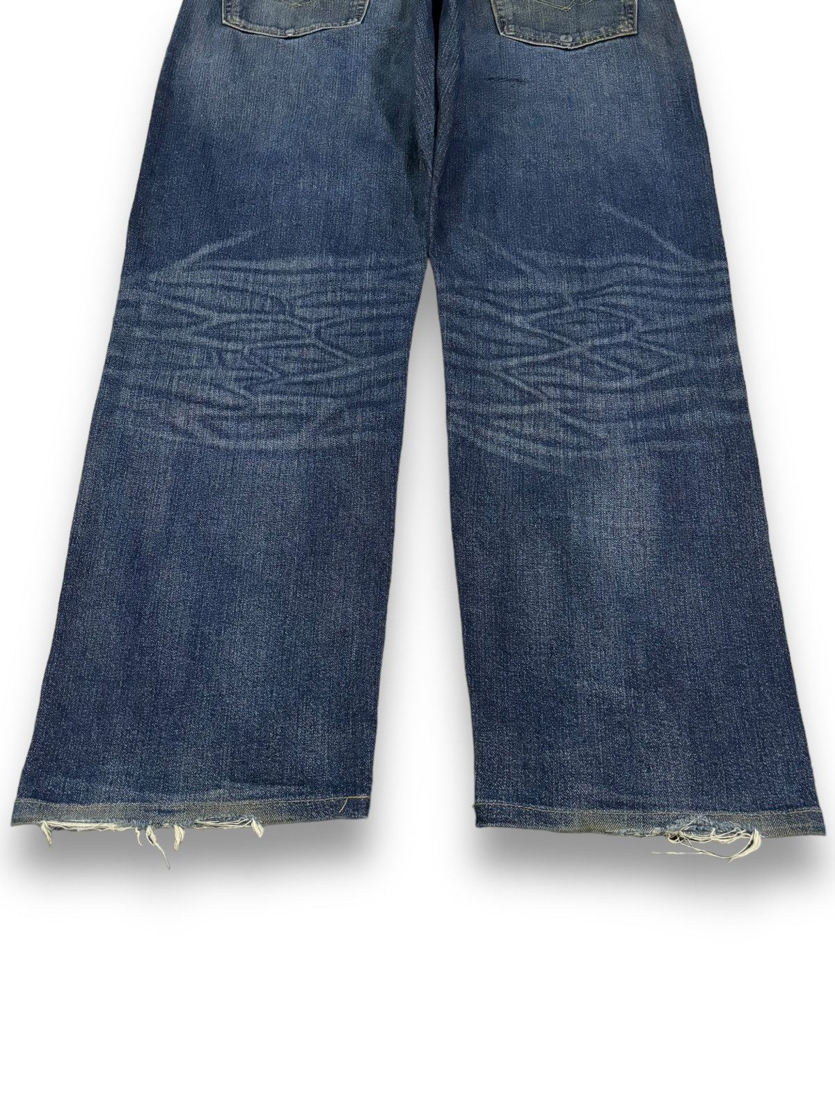 Levi's Vintage Clothing Vintage Y2K Levis Premium Big E Loose Fit Distressed Jeans Size US 34 / EU 50 - 15 Thumbnail