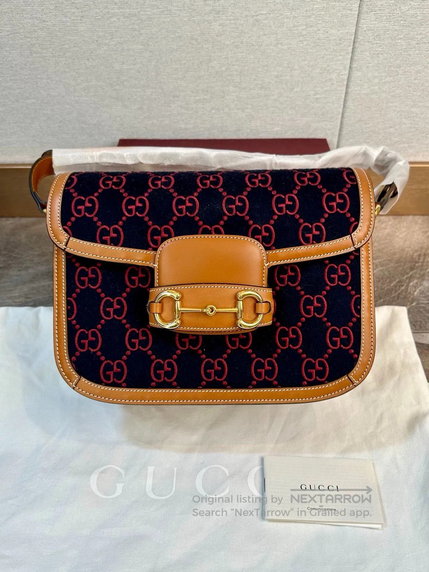 Gucci Gucci 1955 Monogram Saddle Bag. Size ONE SIZE - 1 Thumbnail