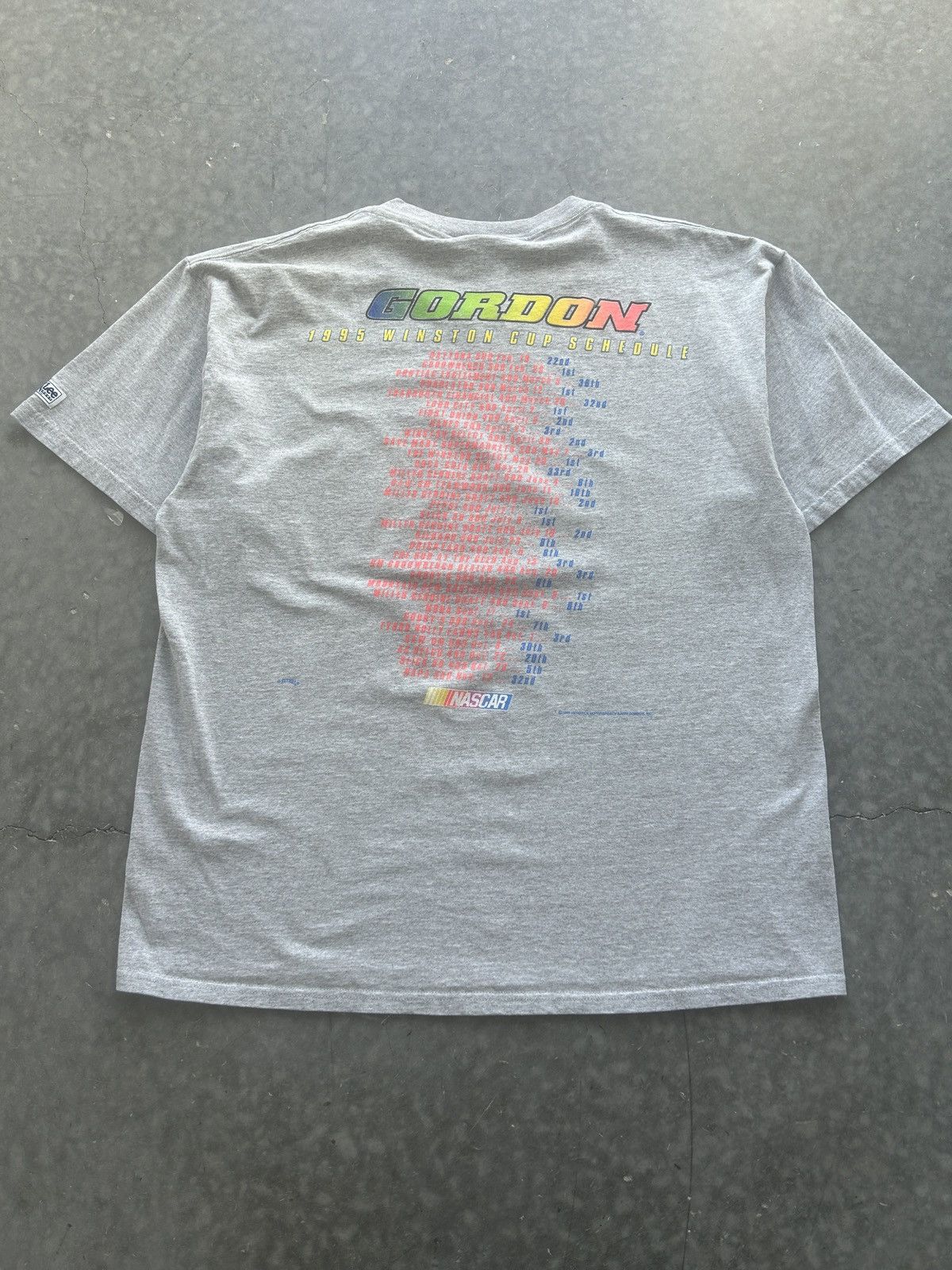 Lee × NASCAR × Vintage Vintage 90s NASCAR Jeff Gordon Graphic Tee Nutmeg Lee Sports Size US XL / EU 56 / 4 - 5 Thumbnail