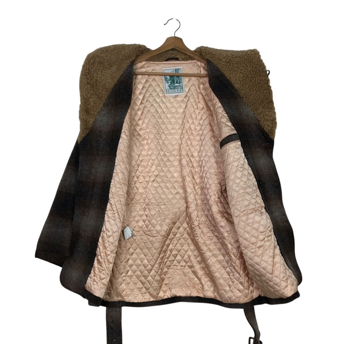 Golden Bear 🔥VINTAGE WOOL JACKET GOLDEN BEAR TARTAN SHAWL COLLAR Size US M / EU 48-50 / 2 - 15 Thumbnail