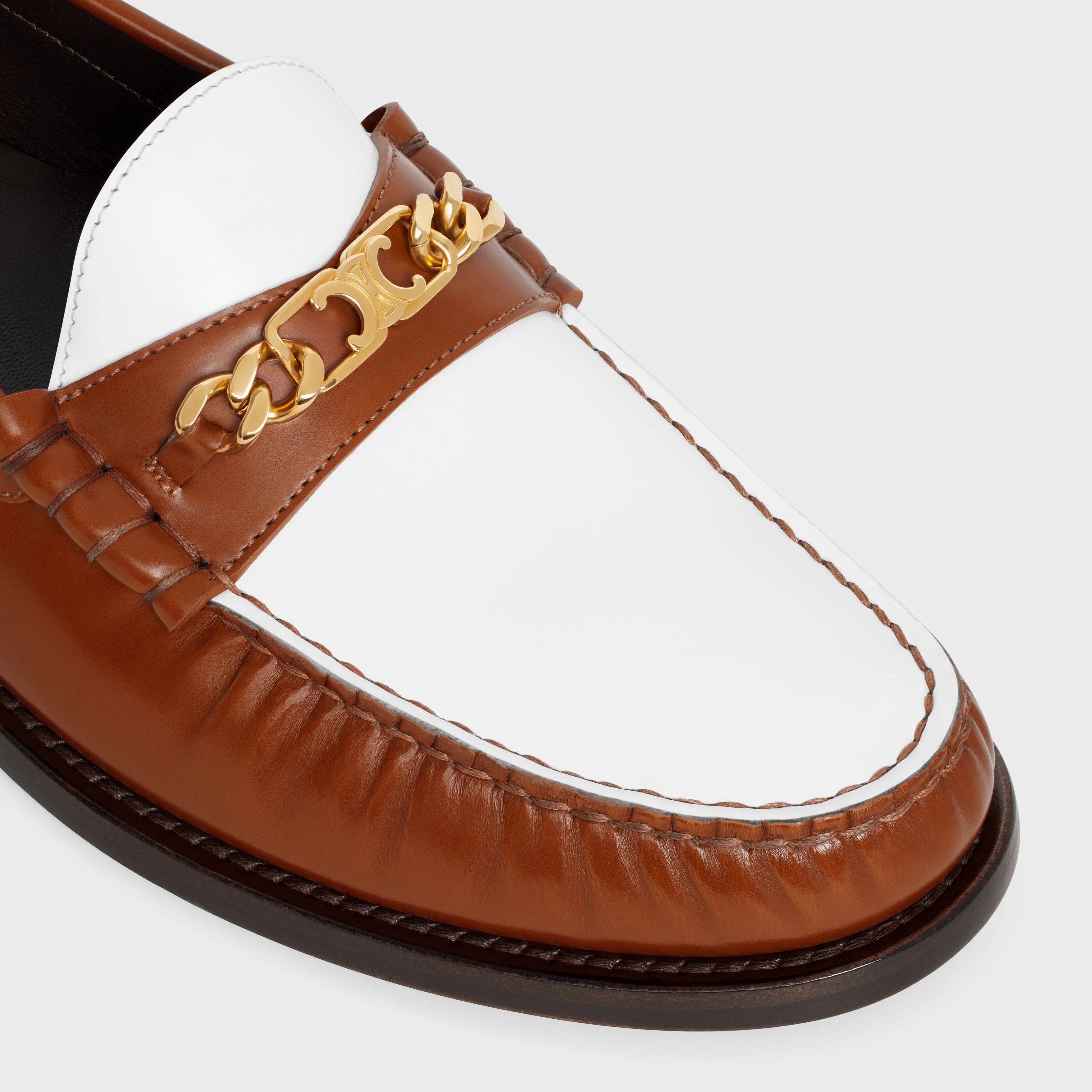 Celine o1bcso1str0925 357783602C Loafers in Tan/White Size US 6 / IT 36 - 4 Thumbnail