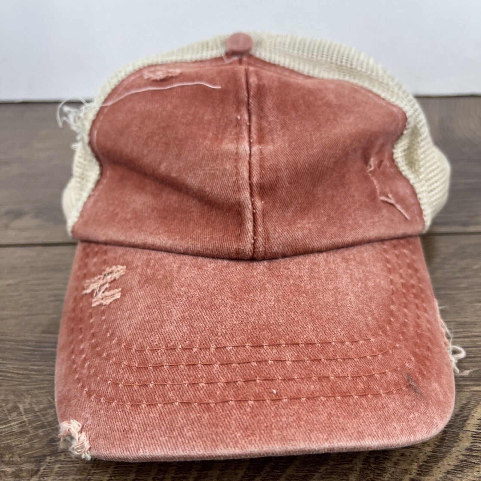 Other Faded Red Baseball Cap Red Hat Adjustable Adult Size Hat Red Size ONE SIZE - 5 Thumbnail