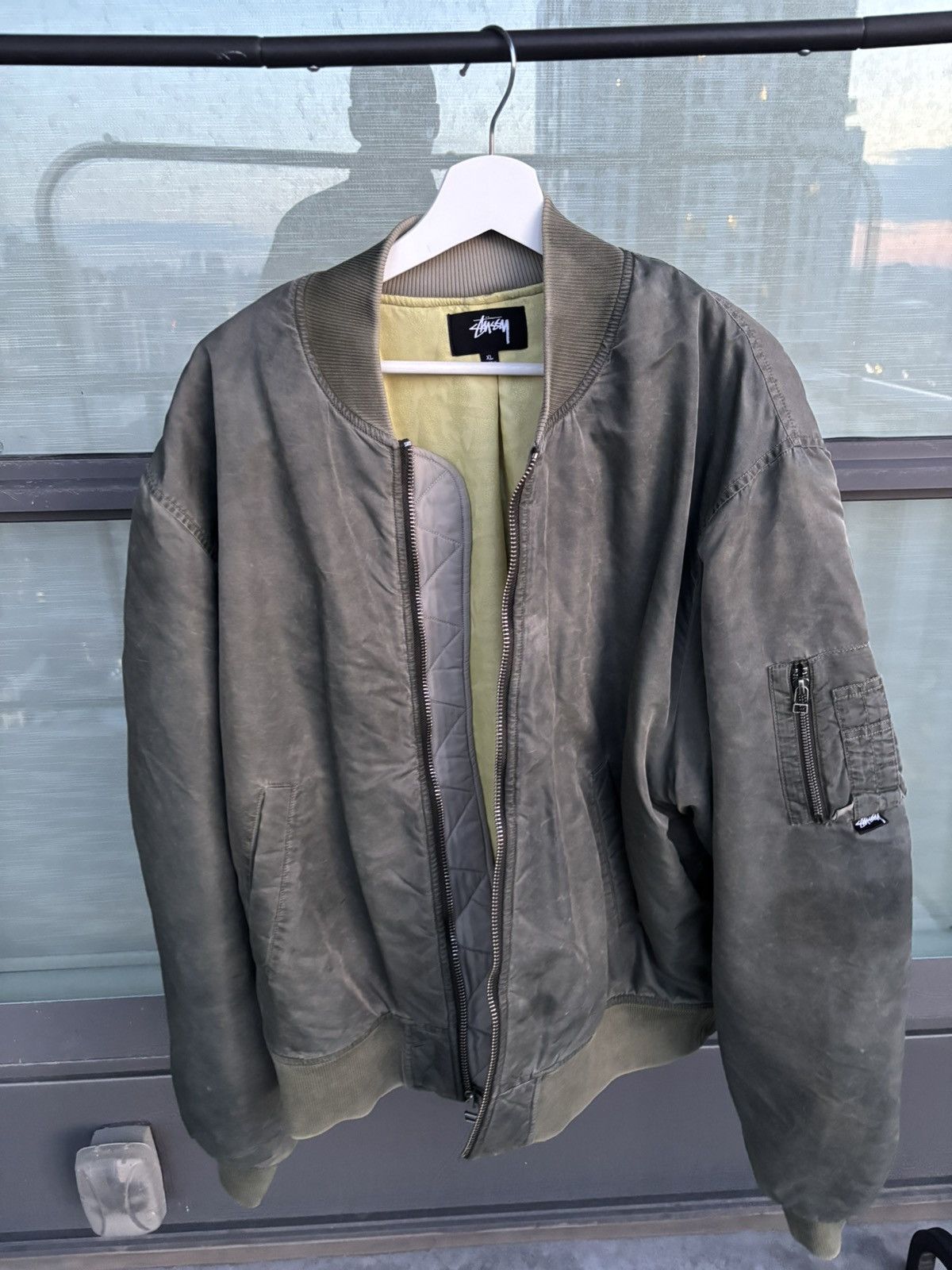00's old stussy “Ma-1 Type” Wool Jacket【高円寺本店】 | curb