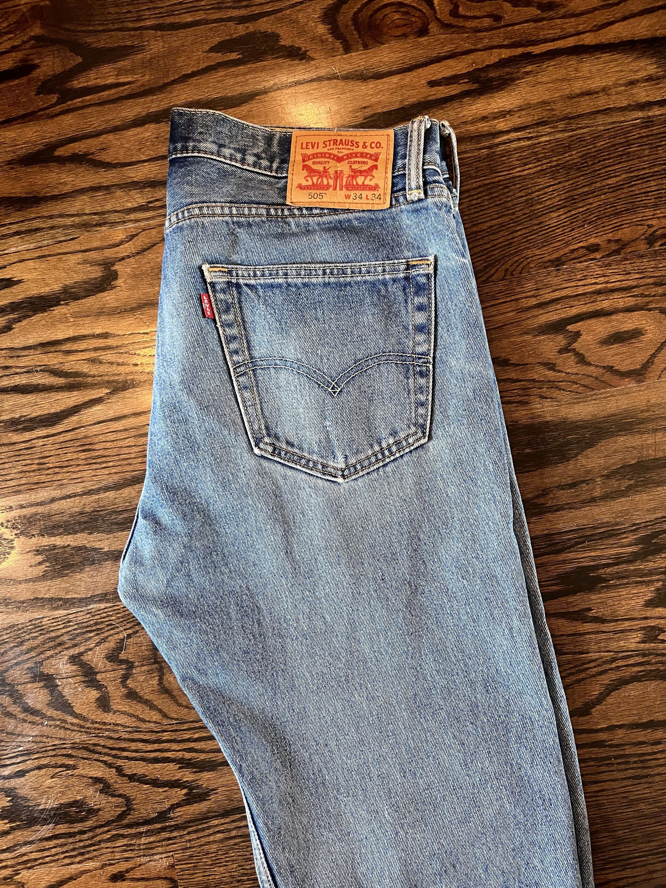 Levi's Levi's 505 Denim Jeans W34 x L34 Size US 34 / EU 50 - 3 Thumbnail