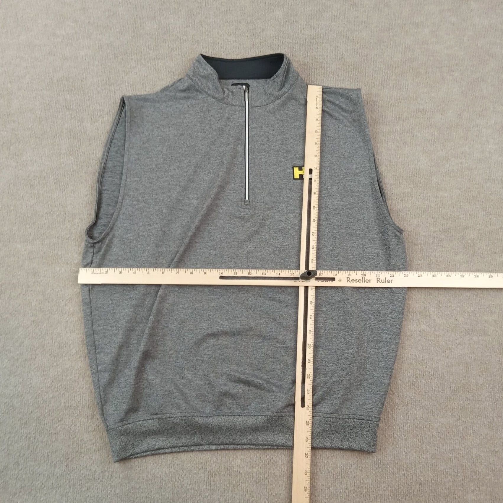 Footjoy FootJoy Mens Golf Vest Large Gray 1/4 Zip Pullover Lightweight Stretch Windbreaker Size US L / EU 52-54 / 3 - 2 Thumbnail