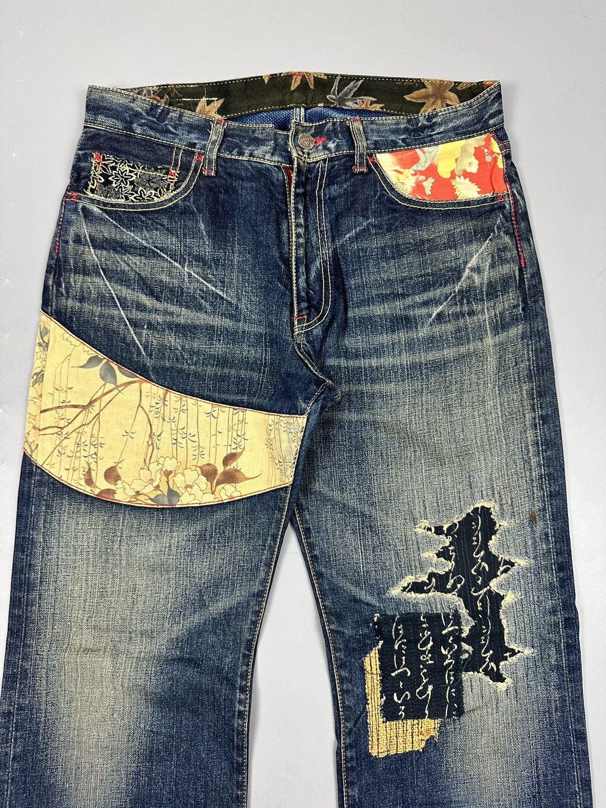 Eternal Vintage Eternal Sashiko Boro Japanese Arts Denim Size US 33 - 5 Thumbnail
