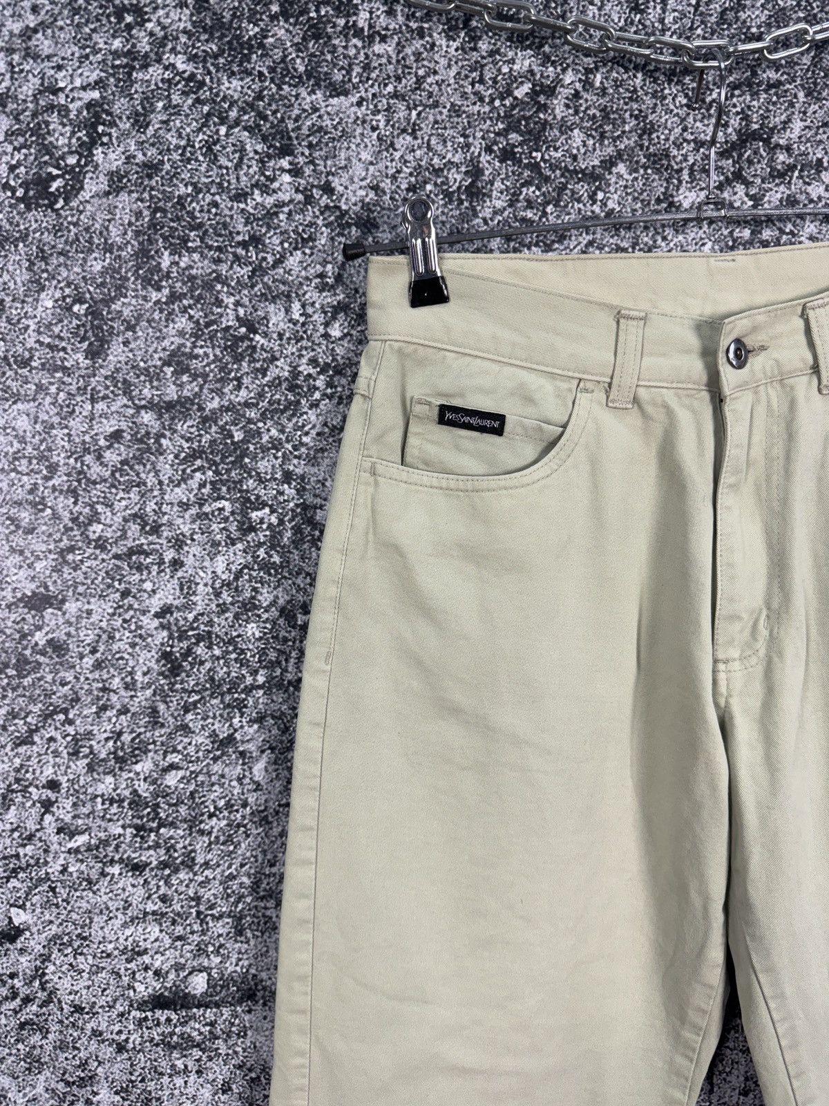 Yves Saint Laurent Yves Saint Laurent Pants Vintage Straight Trousers W32 Size US 32 / EU 48 - 4 Thumbnail
