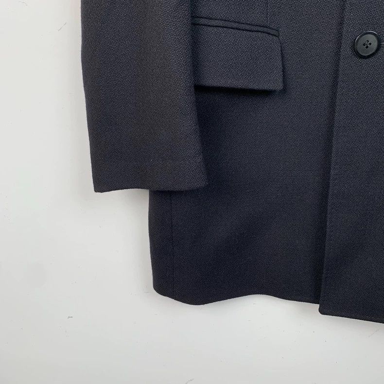 Givenchy Givenchy Givenchy Black Wool SingleBreasted Coat -2507 Size US L / EU 52-54 / 3 - 5 Thumbnail