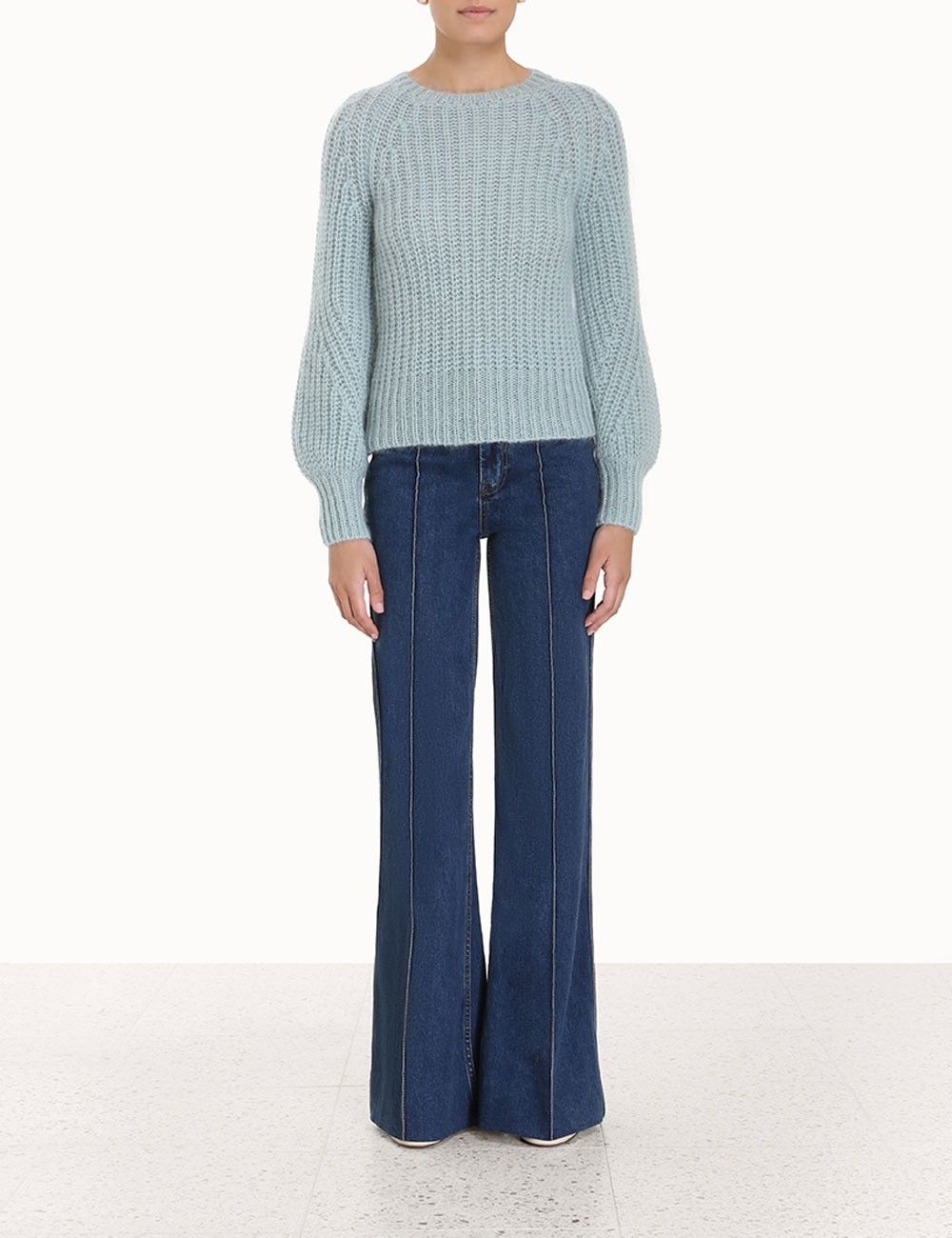 Zimmermann oc11z0425 Luminosity Raglan Sweater in Green Size L / US 10 / IT 46 - 3 Thumbnail