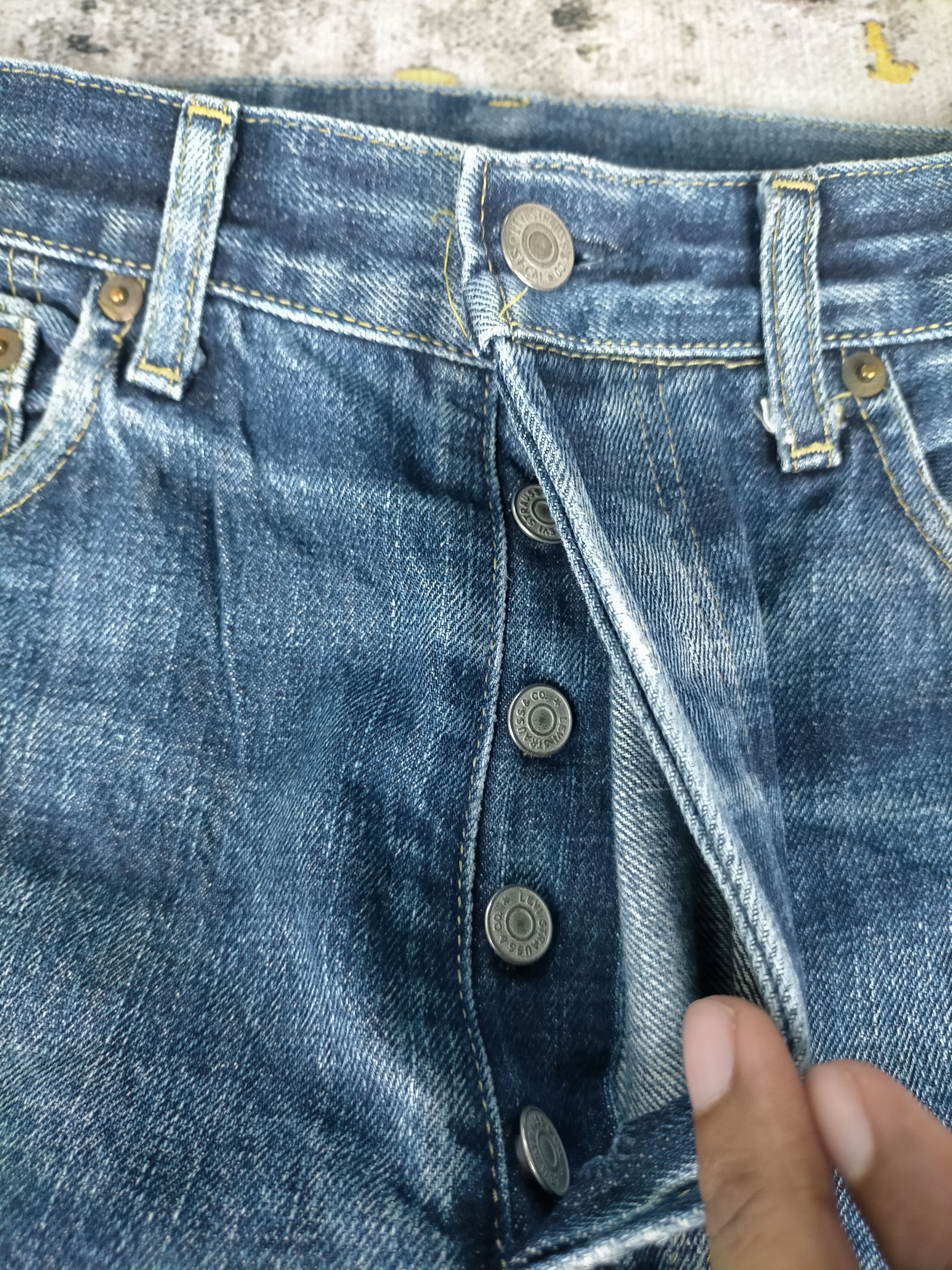 Levi's 🔥 Vintage 80s Levis 503B Big E Selvedge Distressed Jeans Size US 30 / EU 46 - 8 Thumbnail