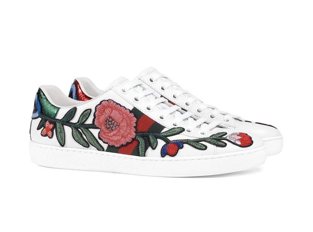 Gucci Floral Sneakers | Grailed