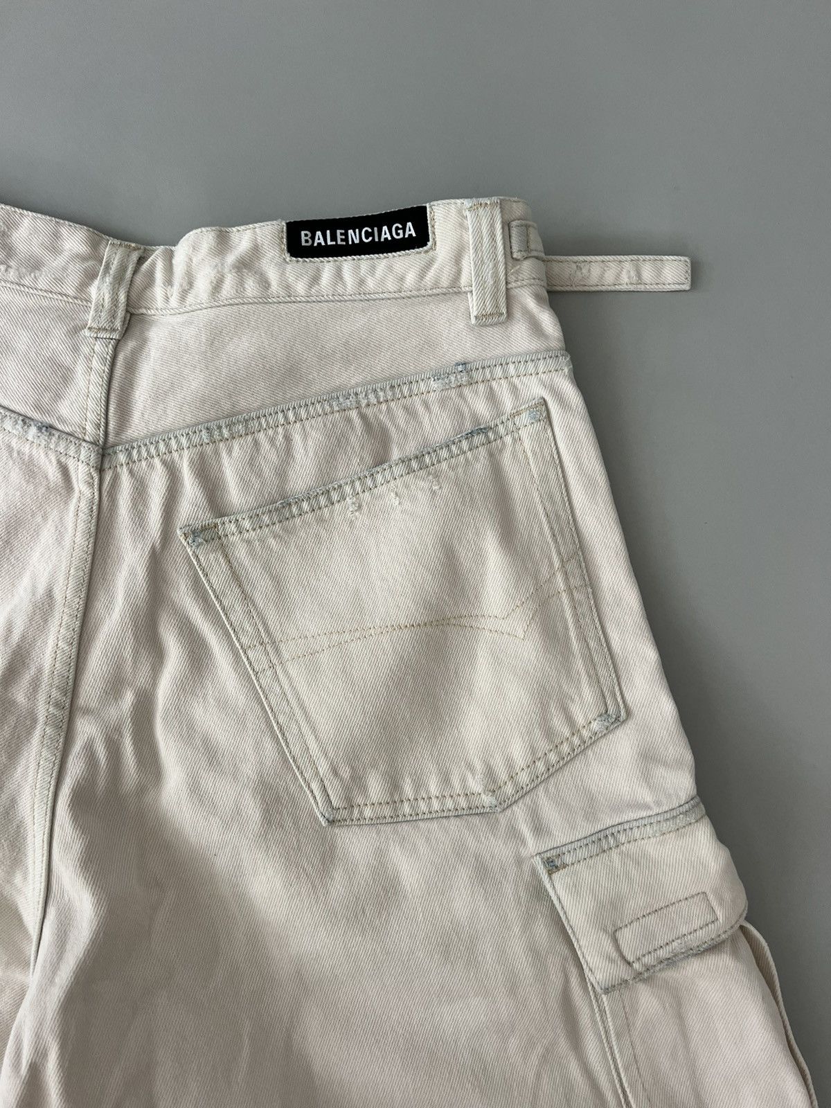Balenciaga Balenciaga Denim Twill Baggy Cargo Pants Size US 29 - 8 Thumbnail