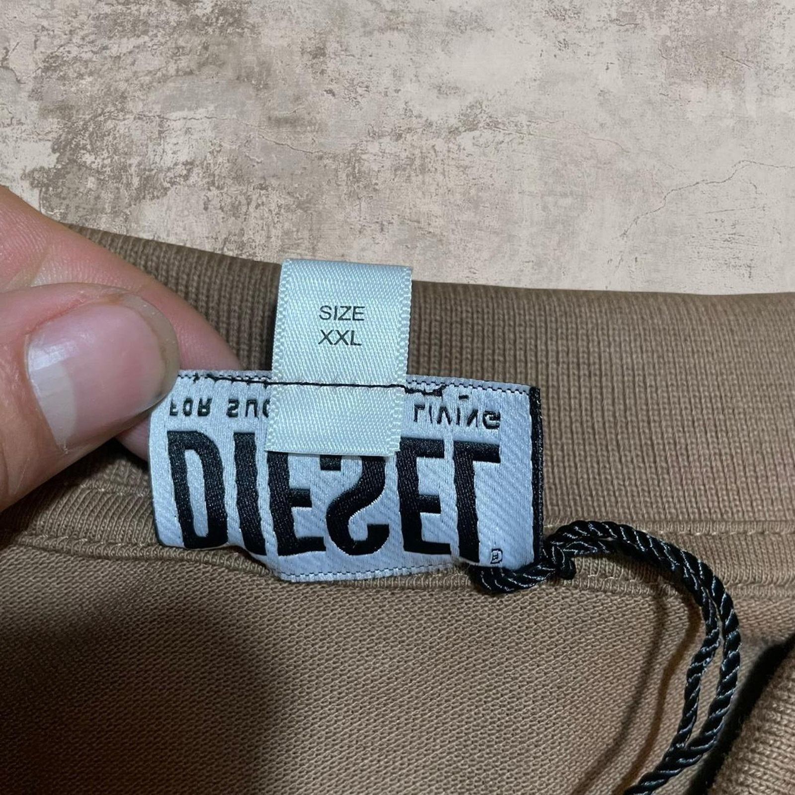 Diesel 2000s diesel brown quarter zip button up polo shirt size XXL Size US XXL / EU 58 / 5 - 4 Thumbnail