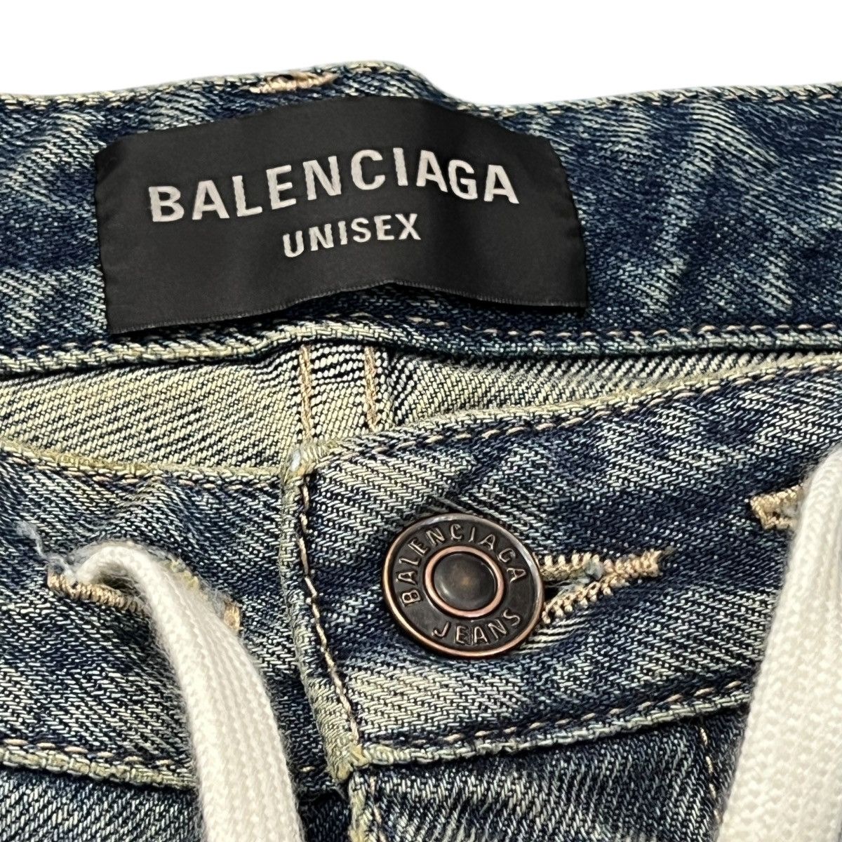 Balenciaga BALENCIAGA 24SS Demna Gvasalia Destroyed Cotton Buggy Pants Size US 30 / EU 46 - 3 Thumbnail