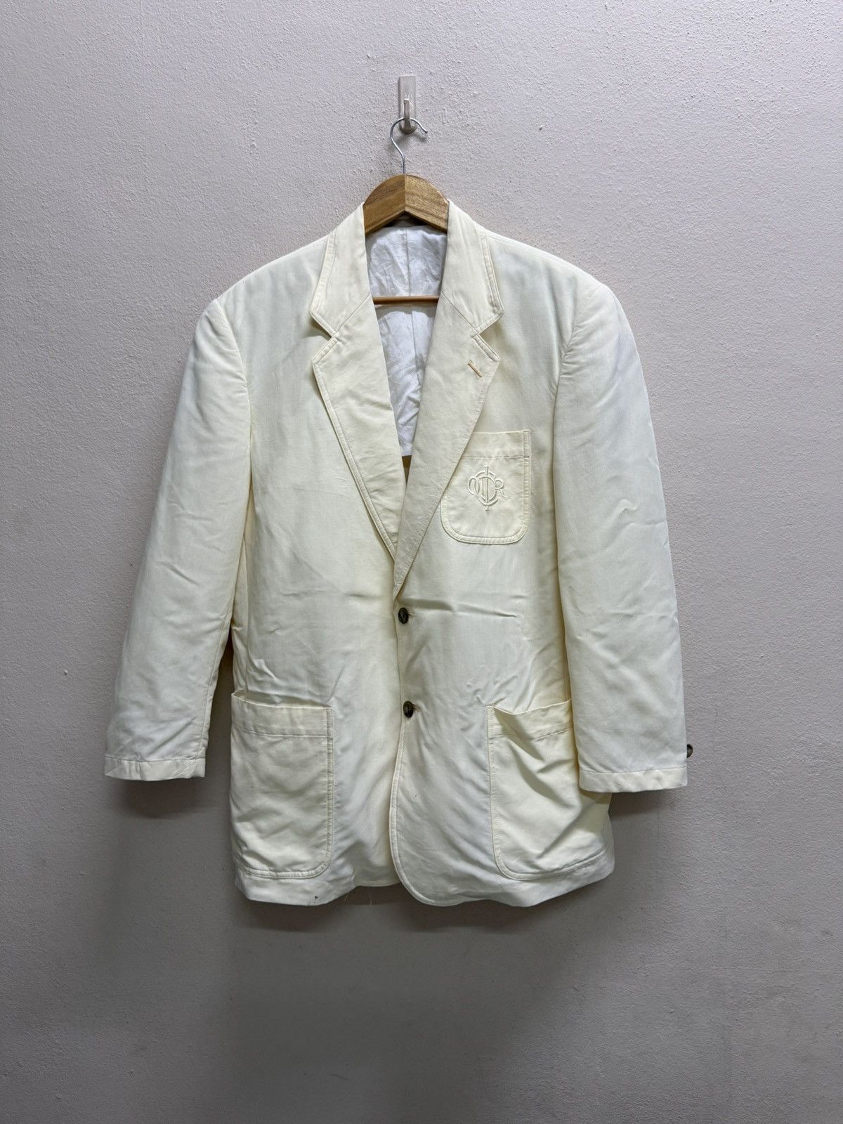 Christian Dior Monsieur VINTAGE 90s CHRISTIAN DIOR EMBROIDERY LOGO CASUAL BLAZER Size US L / EU 52-54 / 3 - 20 Thumbnail