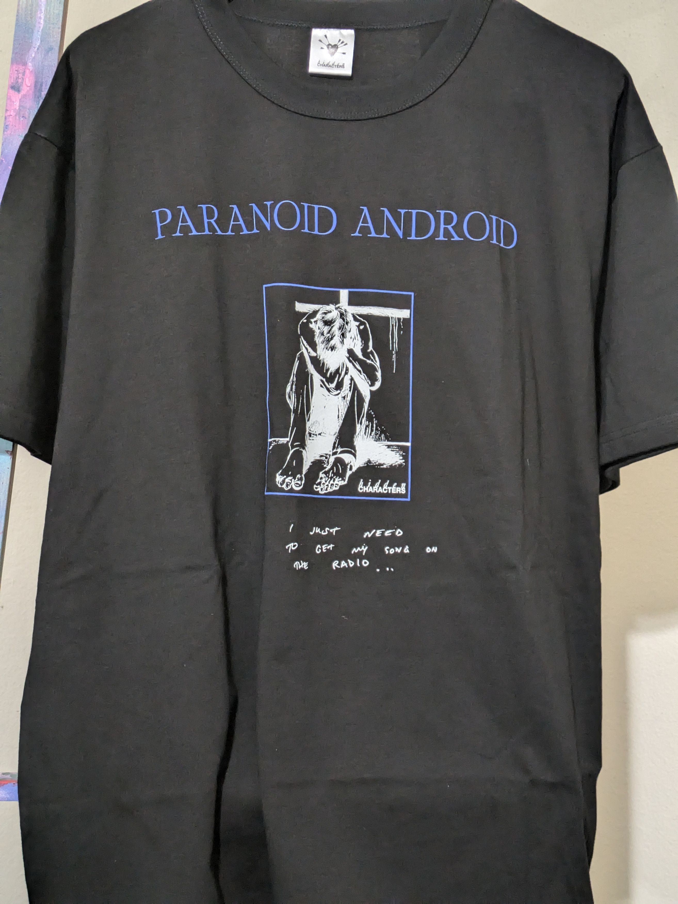 Hidden Characters PARANOID ANDROID T-SHIRT [BLACK] Size US XL / EU 56 / 4 - 2 Thumbnail