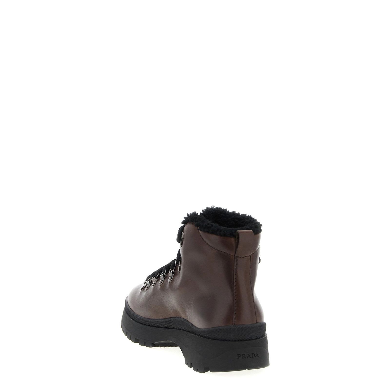 Prada PRADA Brixxen Brown Wool/Leather Boots New And Authentic (Me Size US 10 / EU 43 - 3 Thumbnail