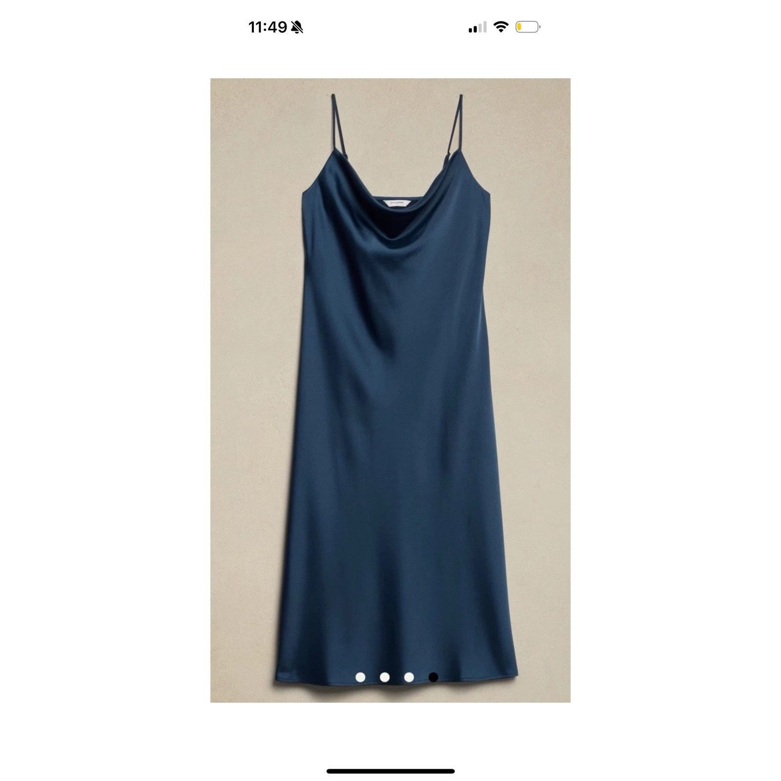 Banana Republic Banana Republic Blue Slik MIDI Slip Dress Women’s Size XS Size XS / US 0-2 / IT 36-38 - 7 Thumbnail