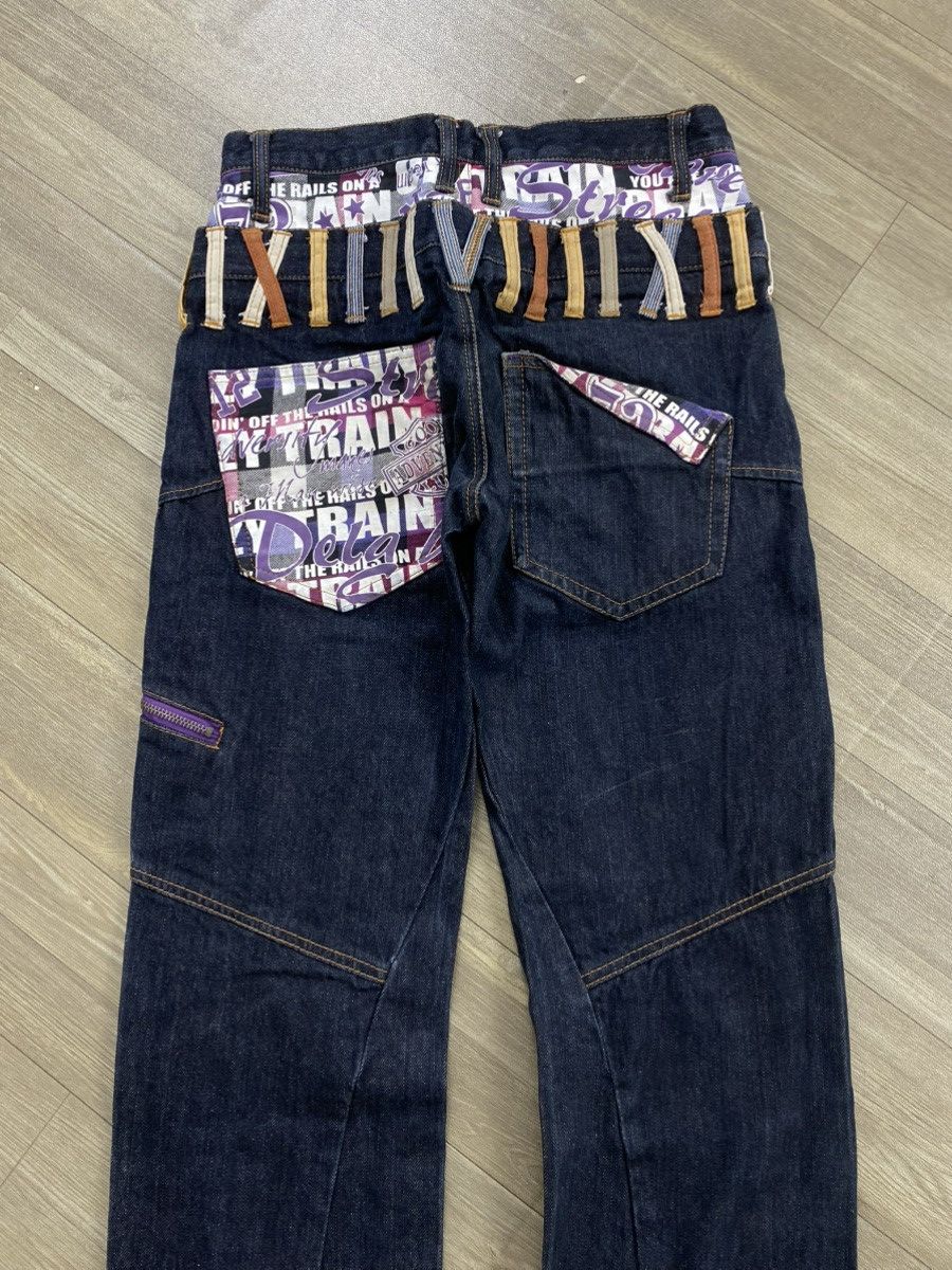 If Six Was Nine 2000s Nylaus Double Waist Multipocket Punk Lgb Style Jeans Size US 28 / EU 44 - 18 Thumbnail