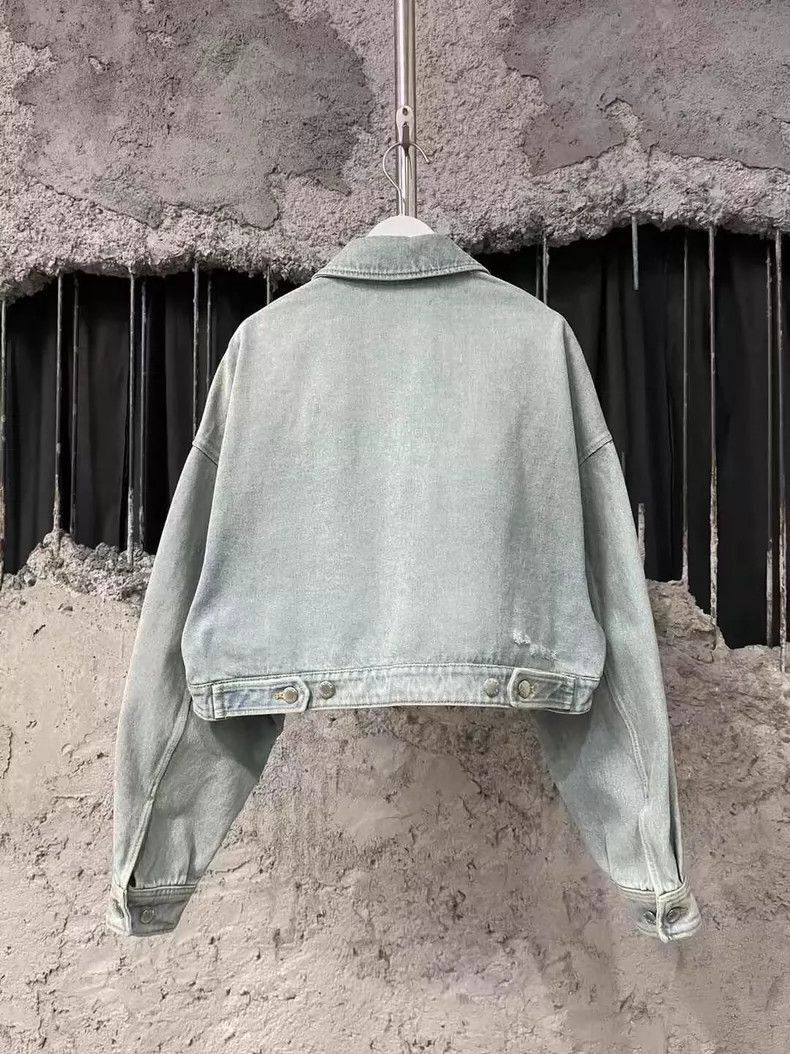 Prada Prada Denim Jacket with Triangle Logo -2505 Size US M / EU 48-50 / 2 - 2 Thumbnail