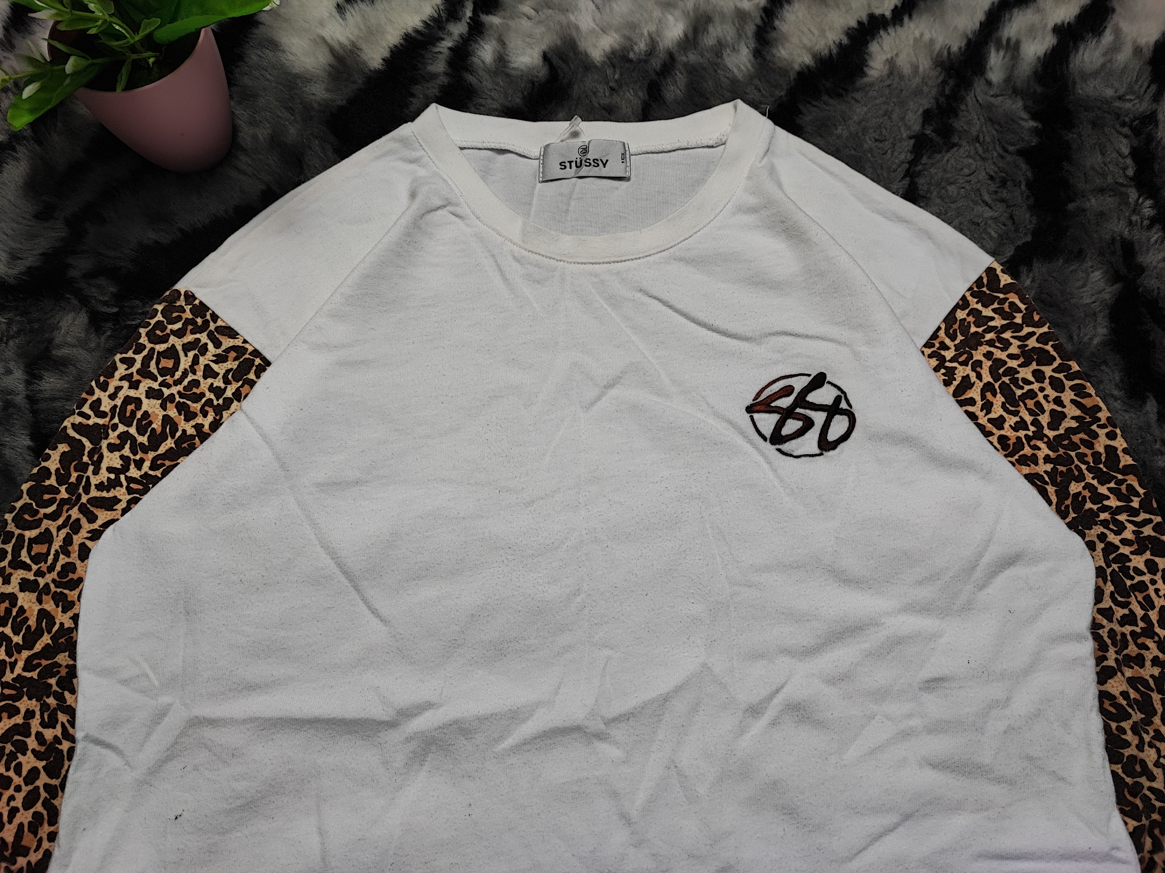 Stussy Stussy Longsleeve Leopard Design Crewneck Size S / US 4 / IT 40 - 5 Thumbnail