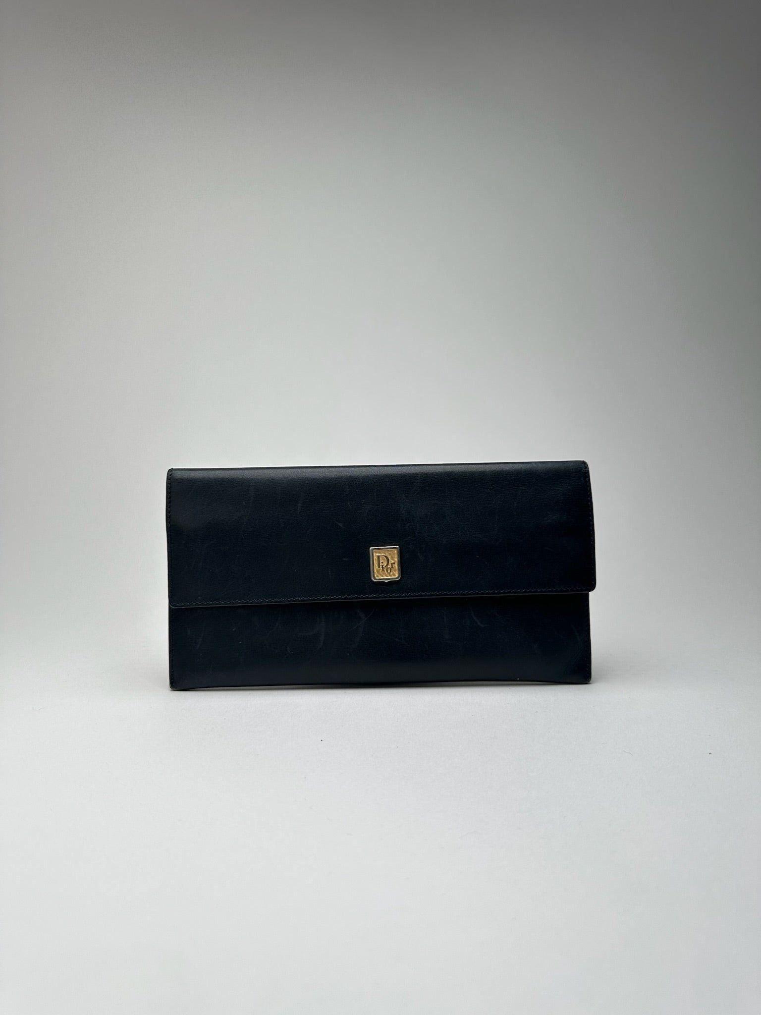Dior Vintage Leather wallet Black Size ONE SIZE - 1 Thumbnail