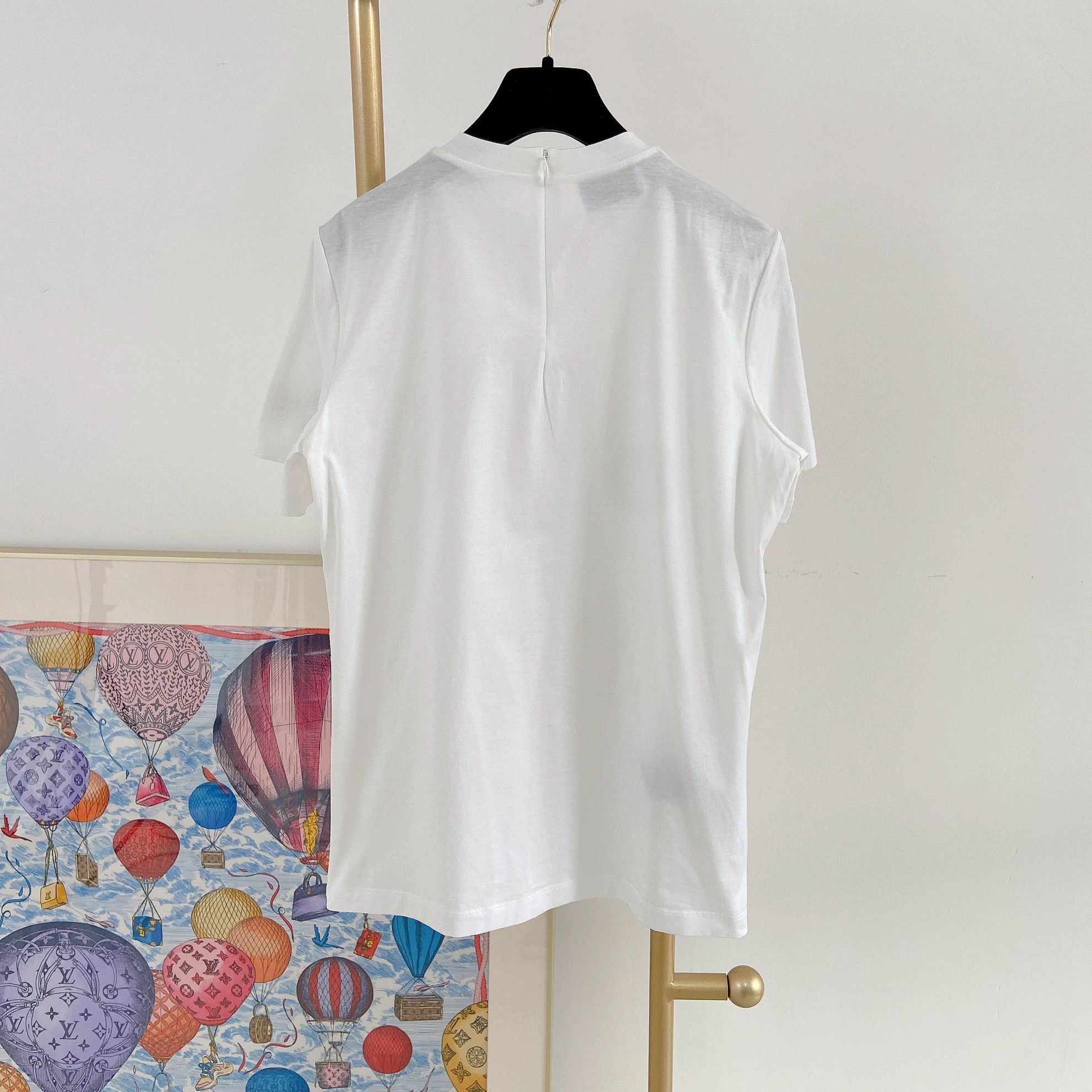 Prada Prada white sequined T-shirt XS Size XS / US 0-2 / IT 36-38 - 2 Thumbnail