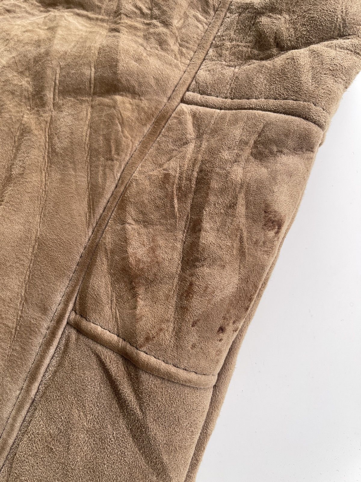 Vintage Vintage Sheepskin Shearling Suede Leather Vest Size US S / EU 44-46 / 1 - 9 Thumbnail