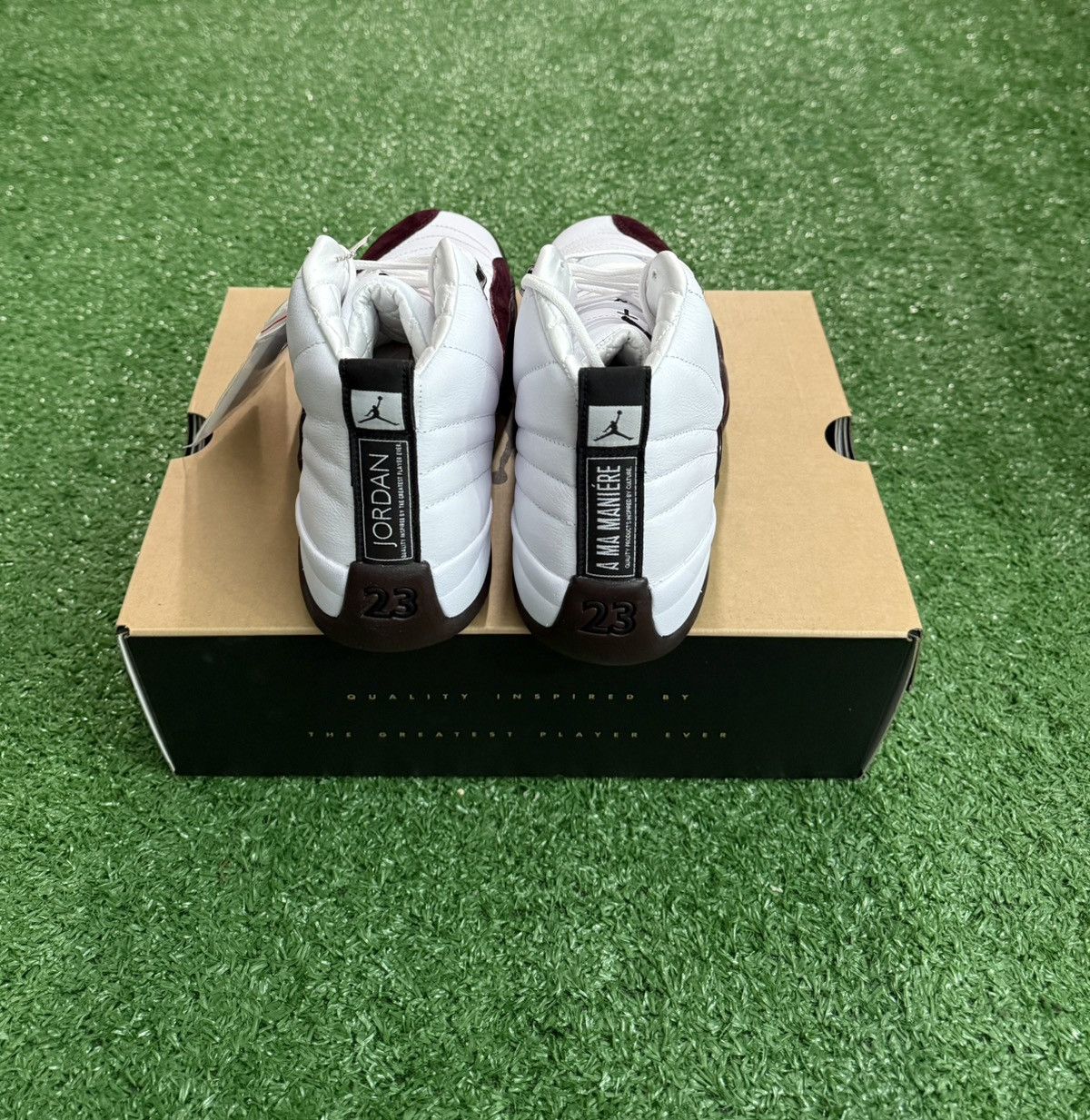 A Ma Maniere WOMEN'S A MA MANIÉRE AIR JORDAN XII "WHITE" Size US 9 / IT 39 - 5 Thumbnail