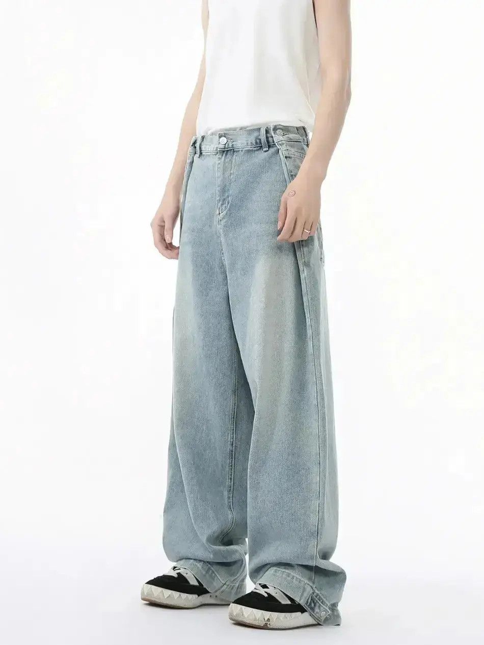 Japanese Brand Retro loose wide leg casual jeans Size US 32 / EU 48 - 1 Thumbnail