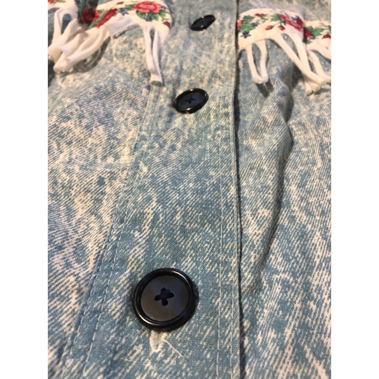 Hanes VINTAGE Hanes Denim Flowers Cardigan Sweatshirt XL USA Western Native Grunge 80s 90s Men's Regular Red Floral Open Front Cardigan Sweatshirt Hawaii? Size US XL / EU 56 / 4 - 3 Thumbnail