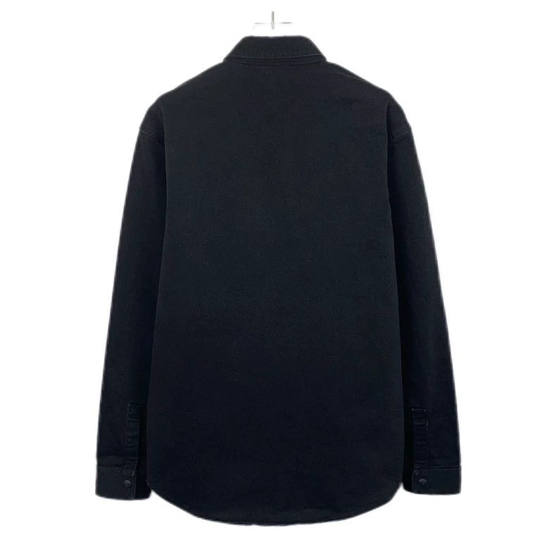 Dior Dior Size 39 Black rose print cotton lapel long-sleeved shi Size US XXS / EU 40 - 2 Thumbnail