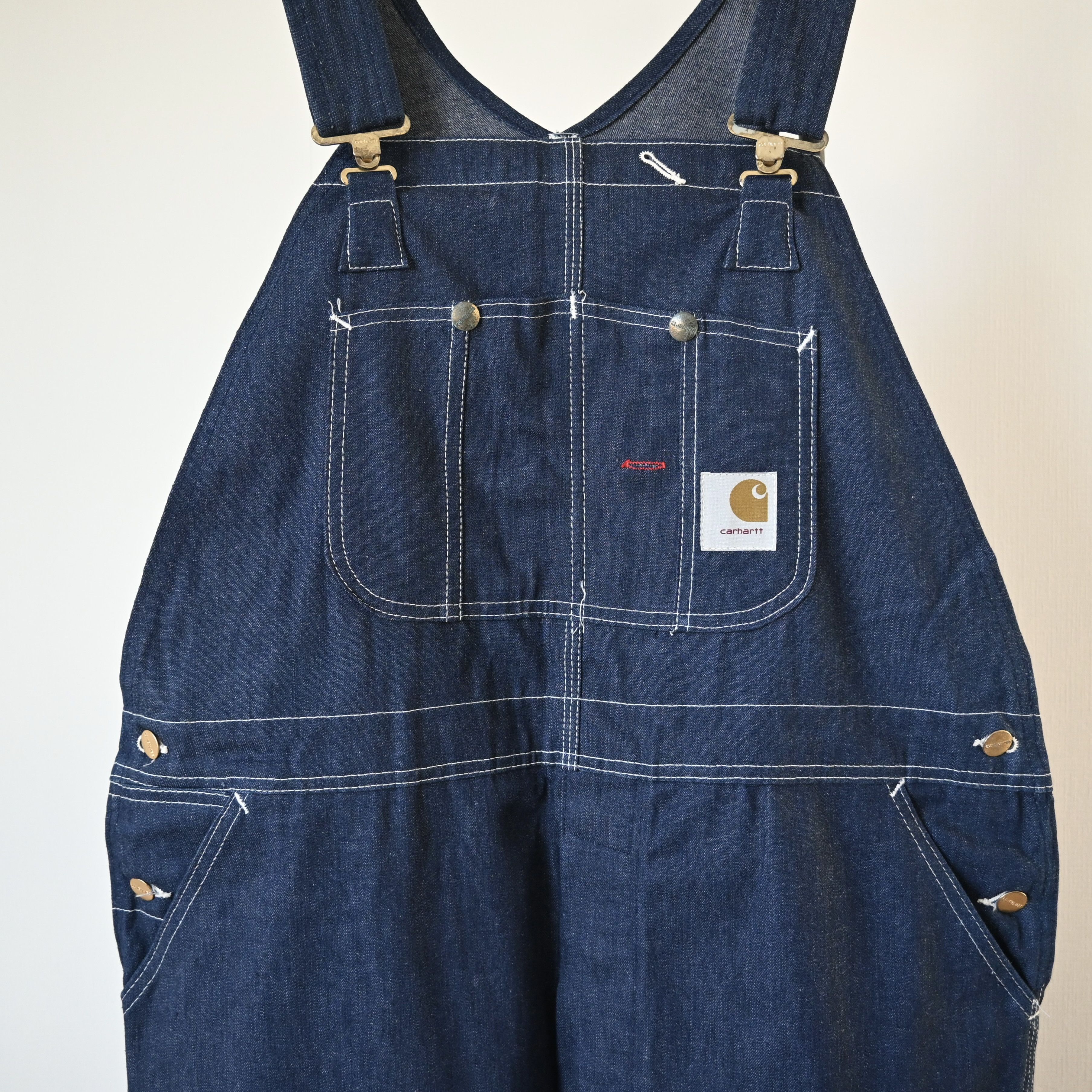 〜90s Carhartt Denim Painted Overalls Carhartt × Vintage 70s Painted Denim Carhartt Overalls | Grailed