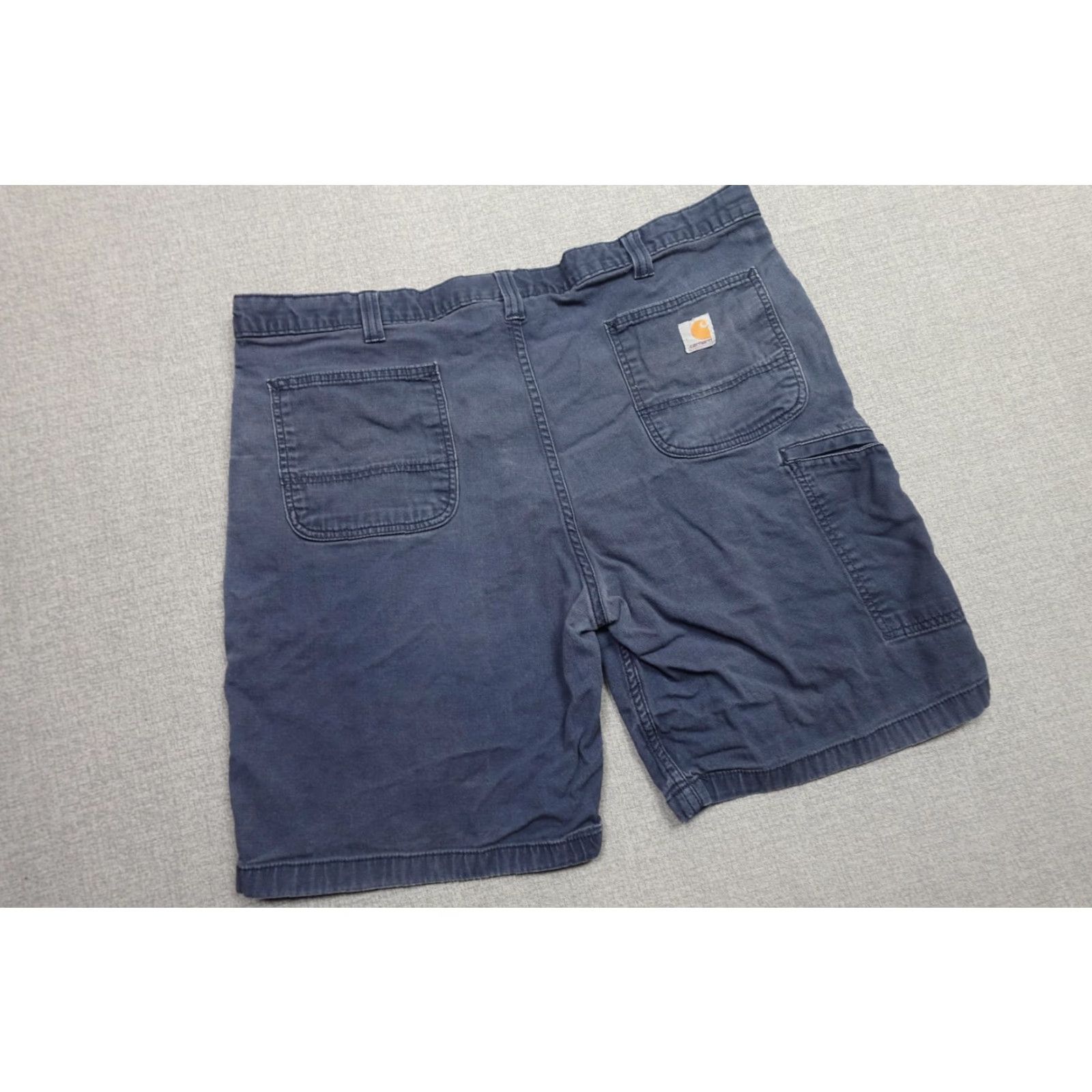 Carhartt Carhartt Shorts Mens 42 Blue Canvas Relaxed Fit Stretch Workwear Casual, 11 in Inseam, Cargo/Chino Style Size US 42 / EU 58 - 2 Thumbnail