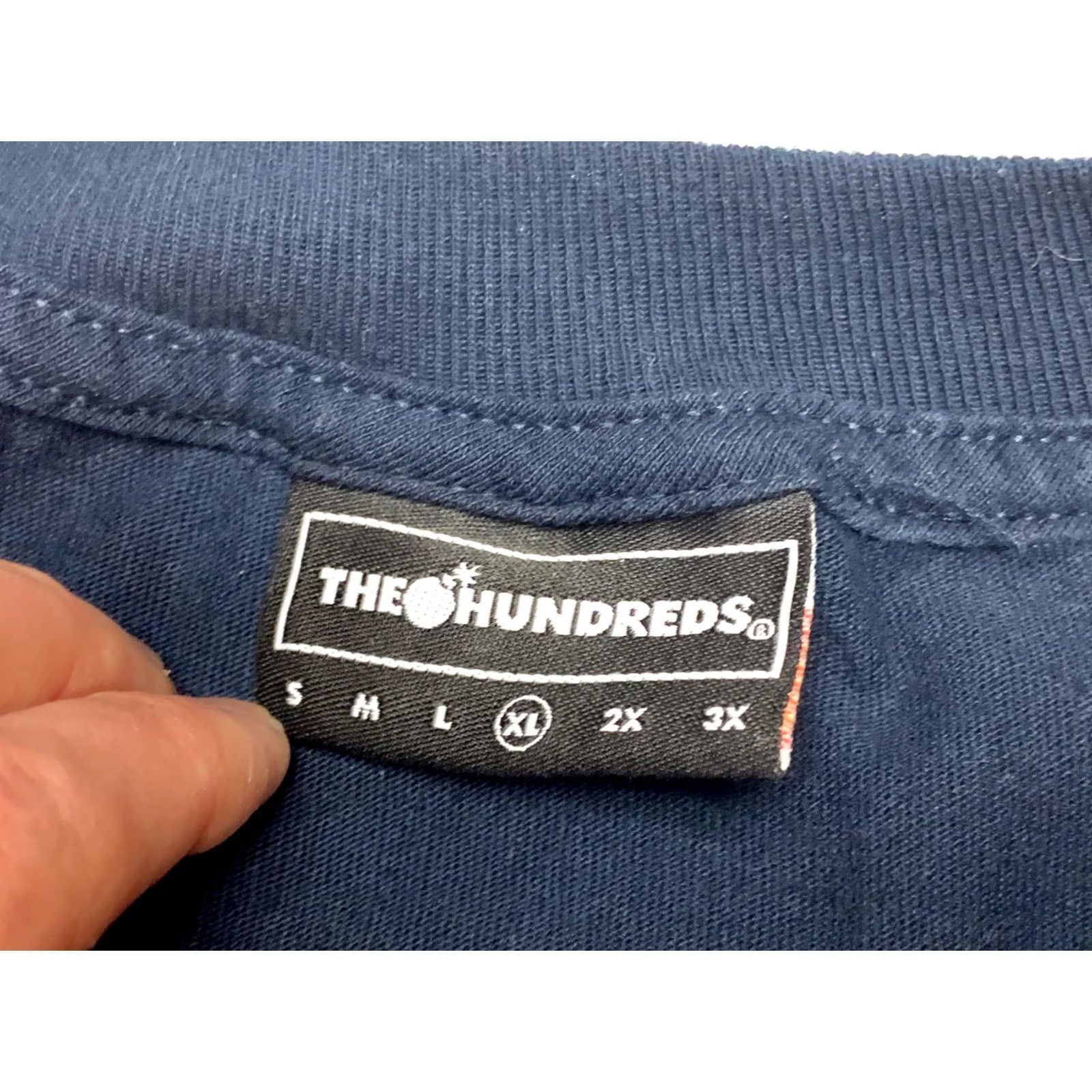 The Hundreds THE HUNDREDS Adam Bomb T-Shirt XL Navy Blue Mens Regular Short Sleeve Shirt Size US XL / EU 56 / 4 - 6 Thumbnail